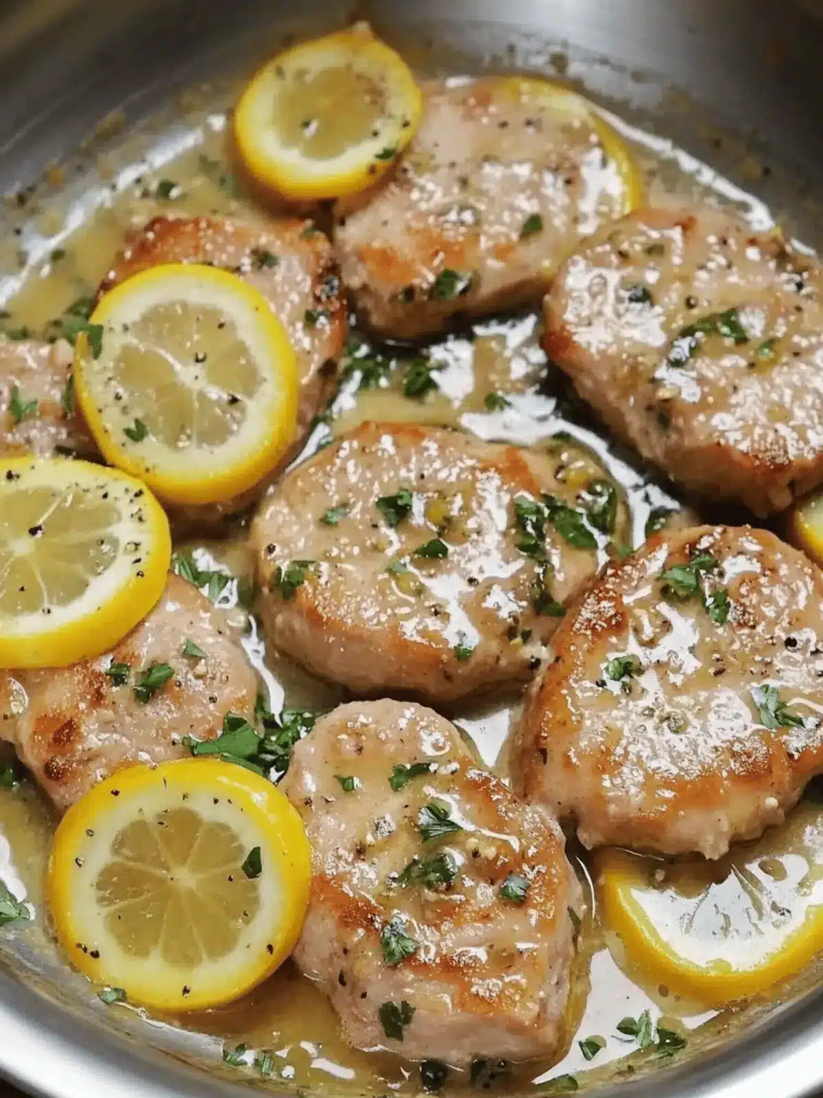 Pork Medallions with Picatta Sauce