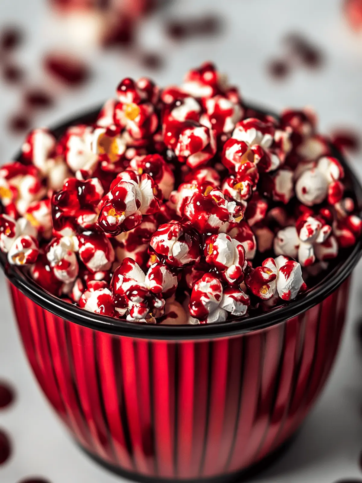 Bloody Red Velvet Popcorn