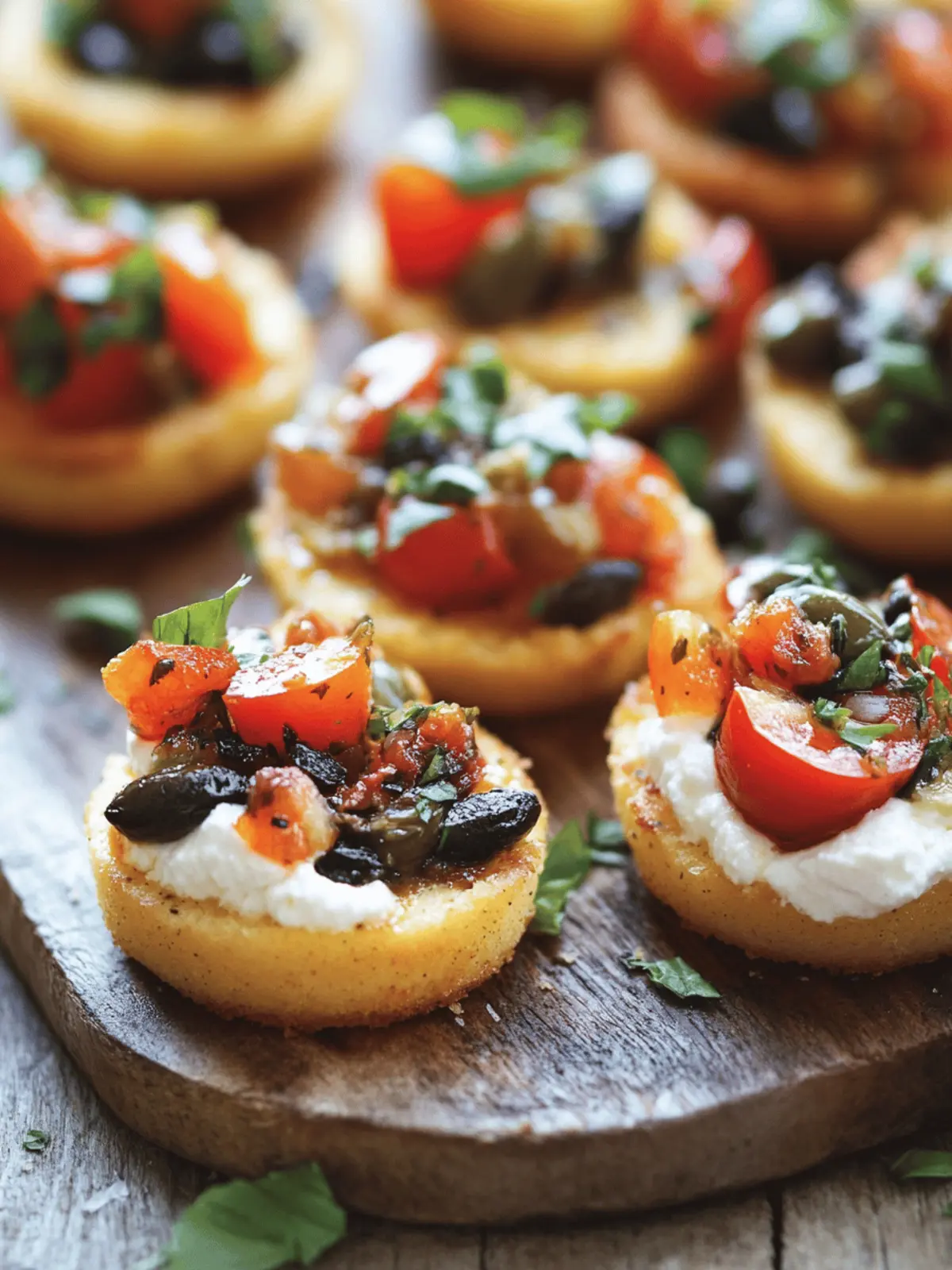 Polenta-Olive Tapenade Bites