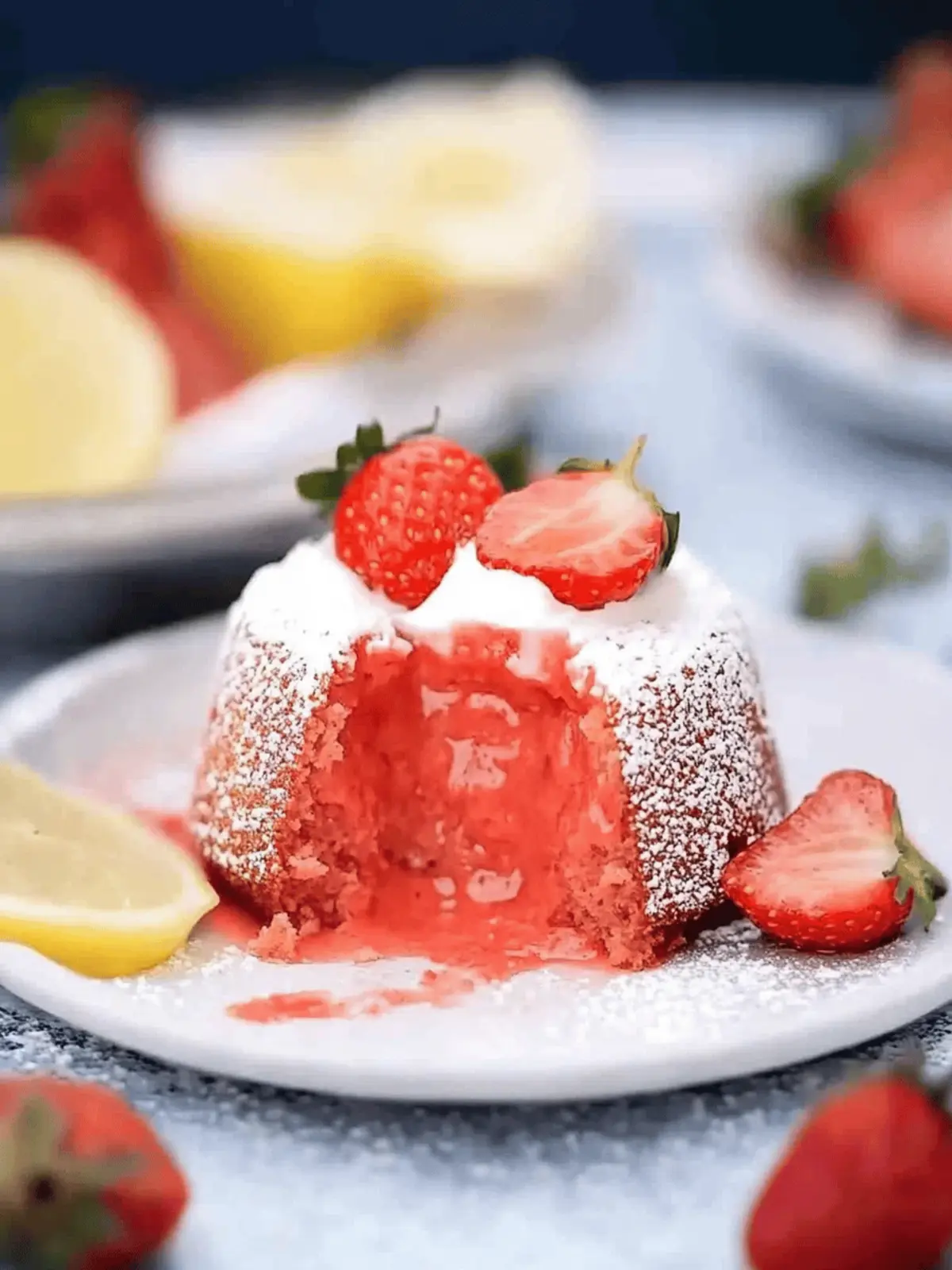 Strawberry Lava Cakes