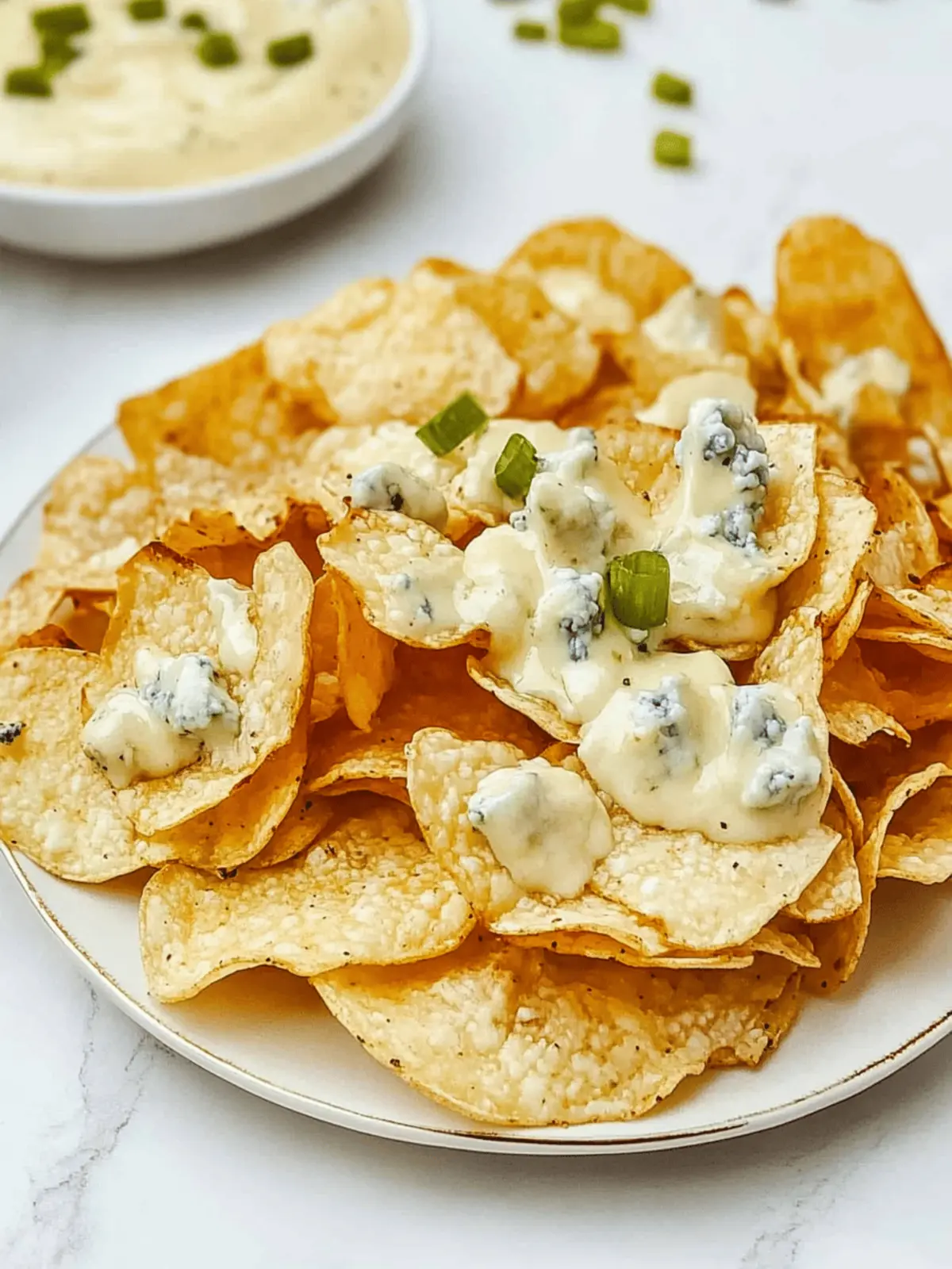 Copycat Bennigan’s Blue Cheese Chips