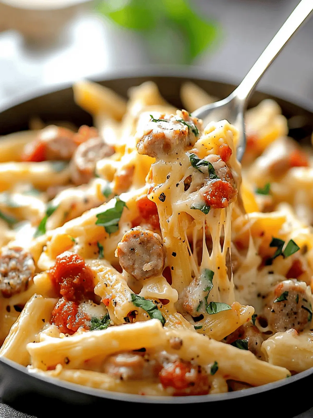 Creamy Tuscan Sausage Pasta