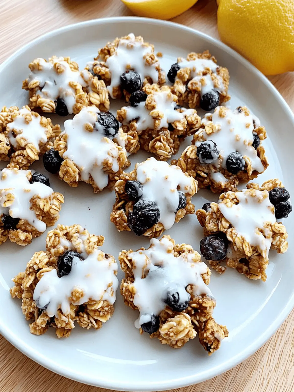 Lemon Blueberry Granola Clusters