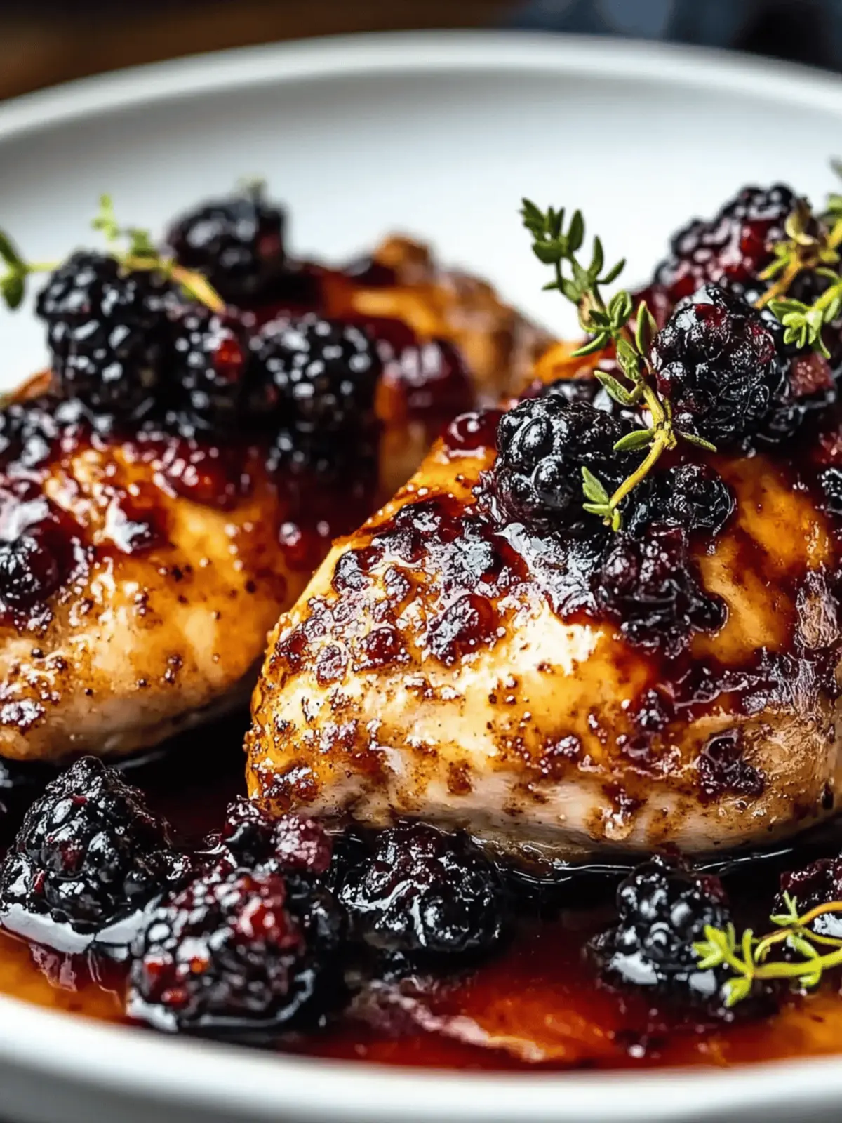 Bourbon Blackberry Chicken
