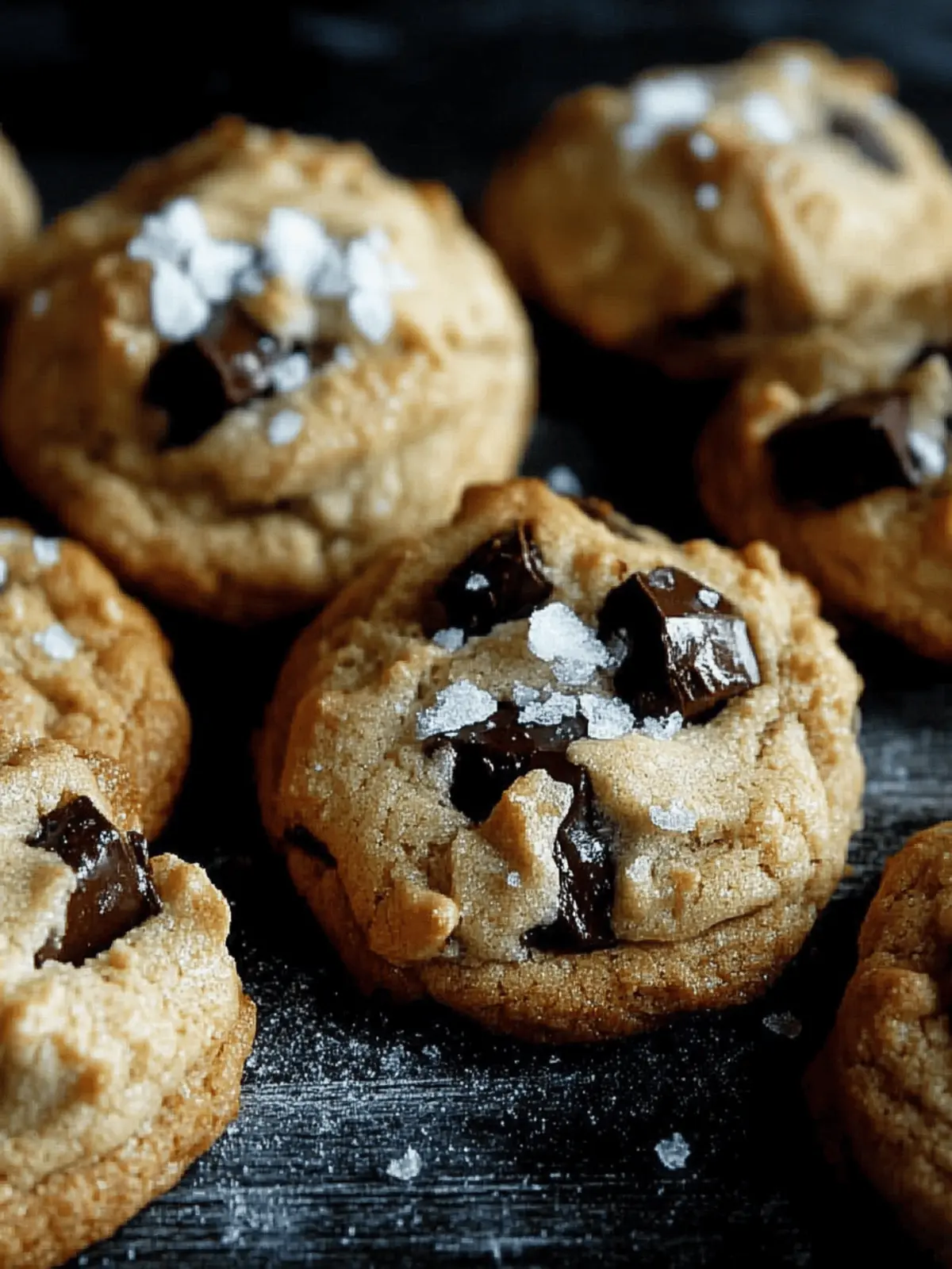 Salted Tahini Chocolate Chunk Cookies