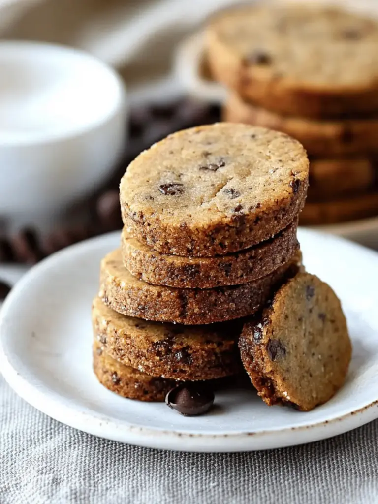 Espresso Chocolate Sablés Cookies