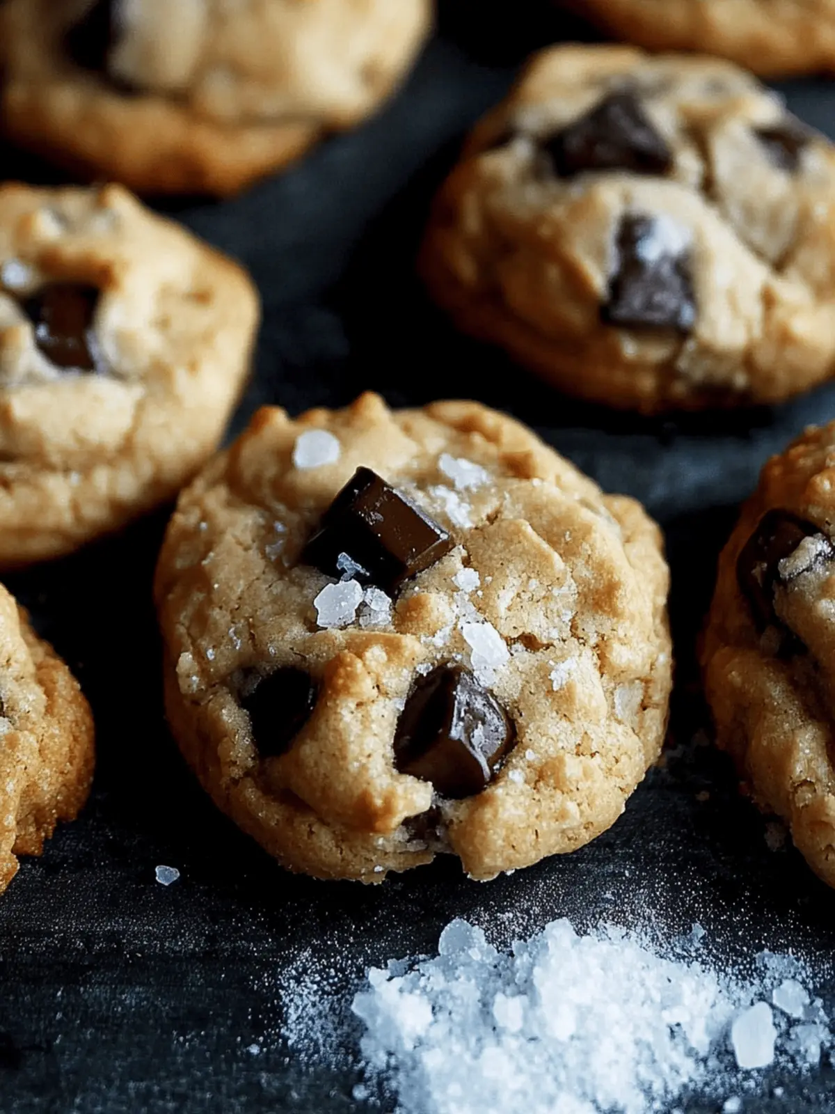 Salted Tahini Chocolate Chunk Cookies