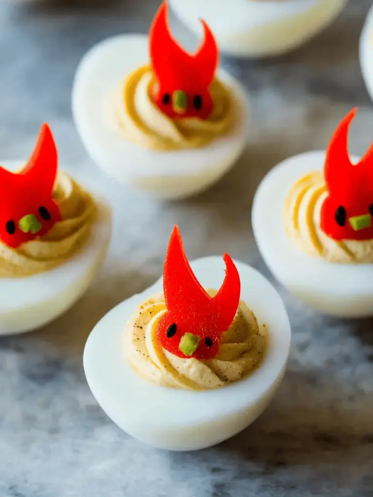 Adorable Halloween Deviled Eggs