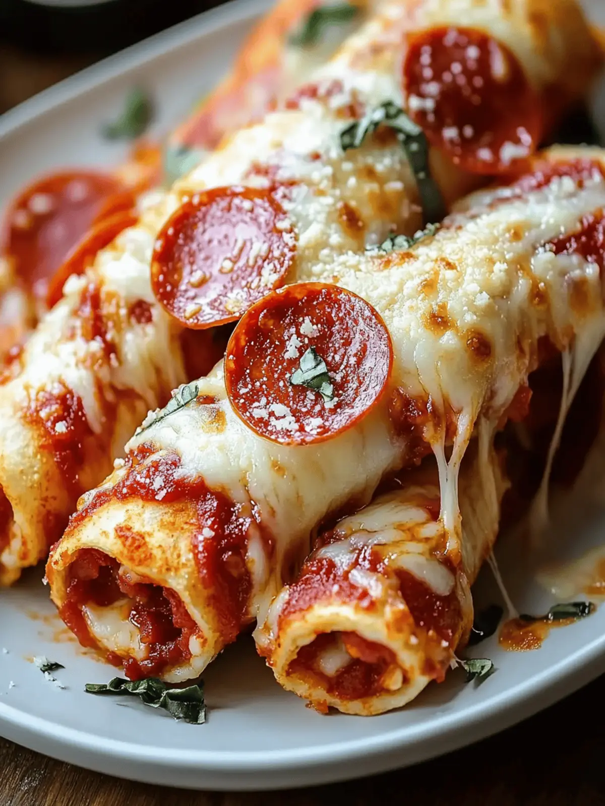 Cheesy Pepperoni Pizza Roll-Ups