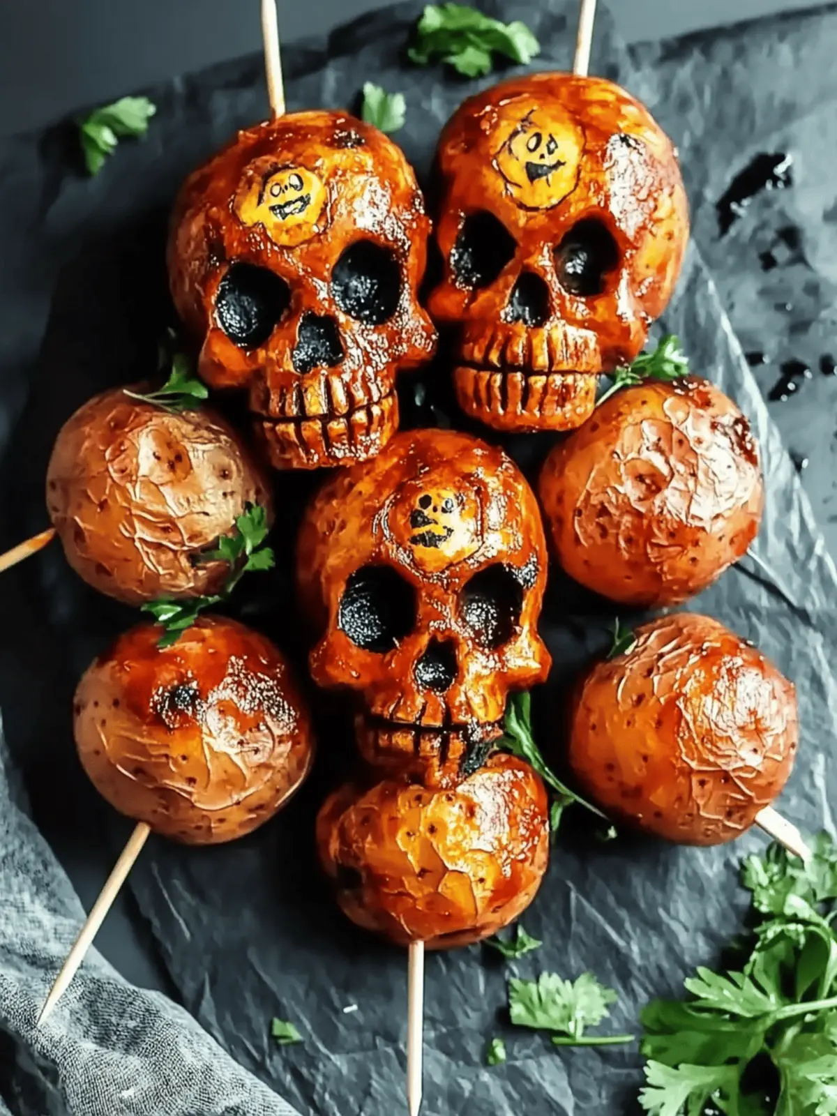 Creepy Skull Potatoes