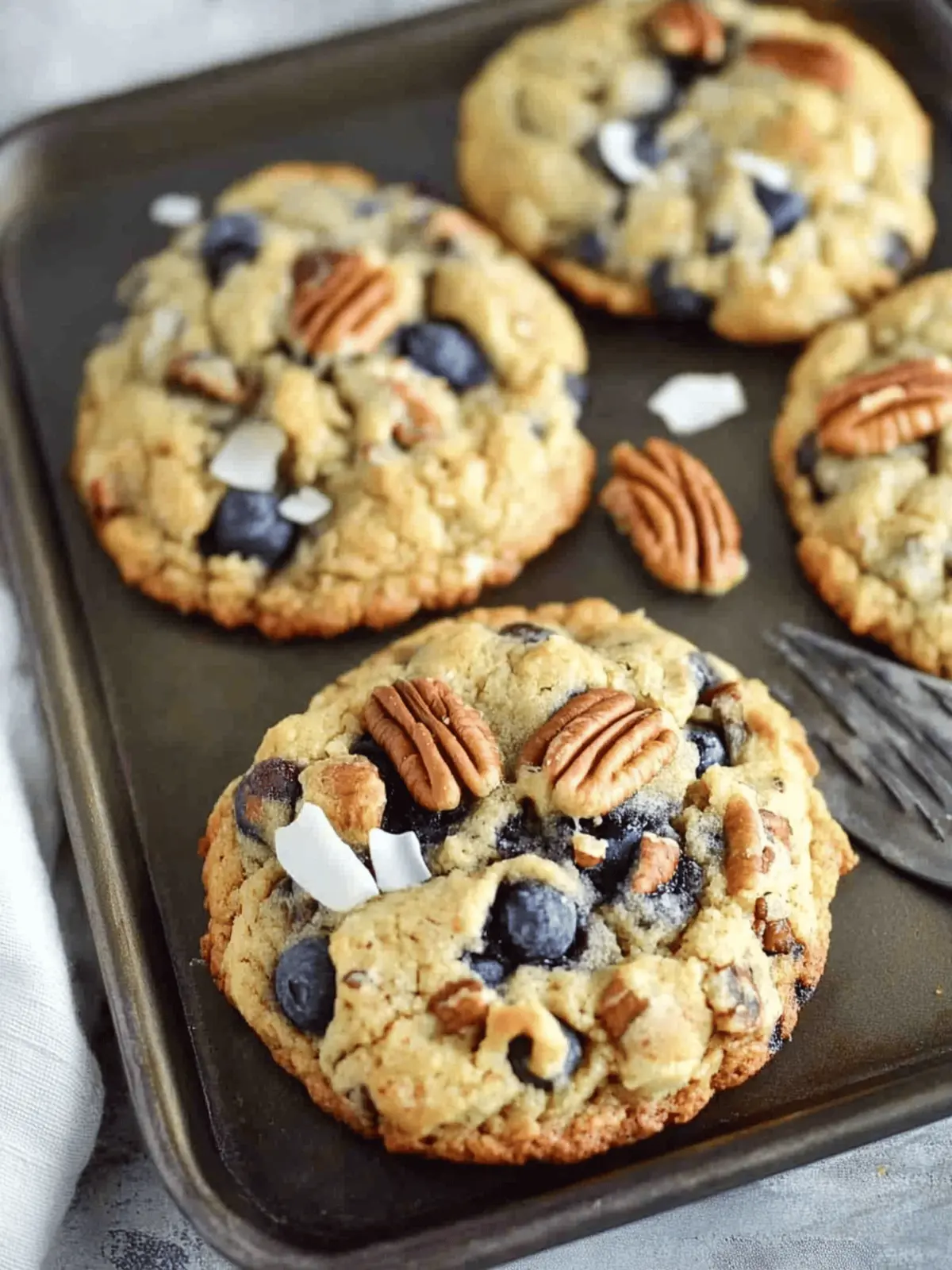 Blueberry Coconut Pecan Cookies