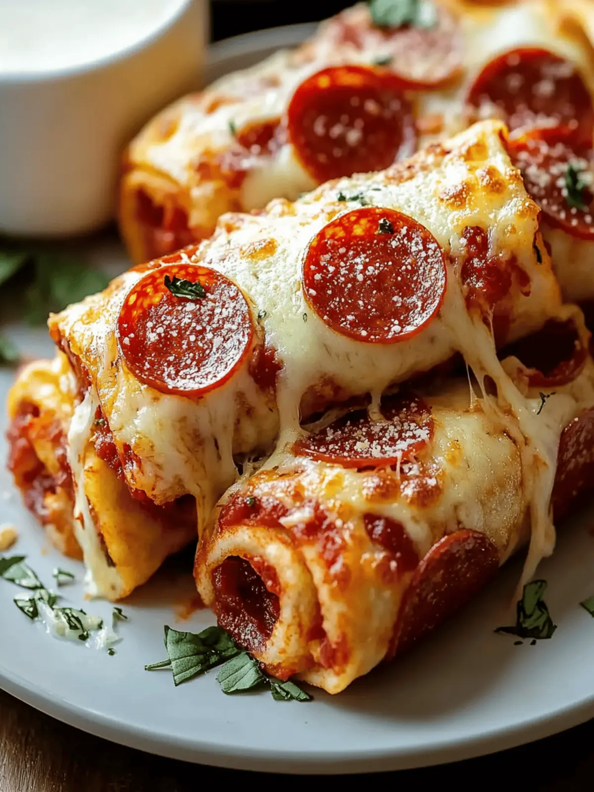 Cheesy Pepperoni Pizza Roll-Ups