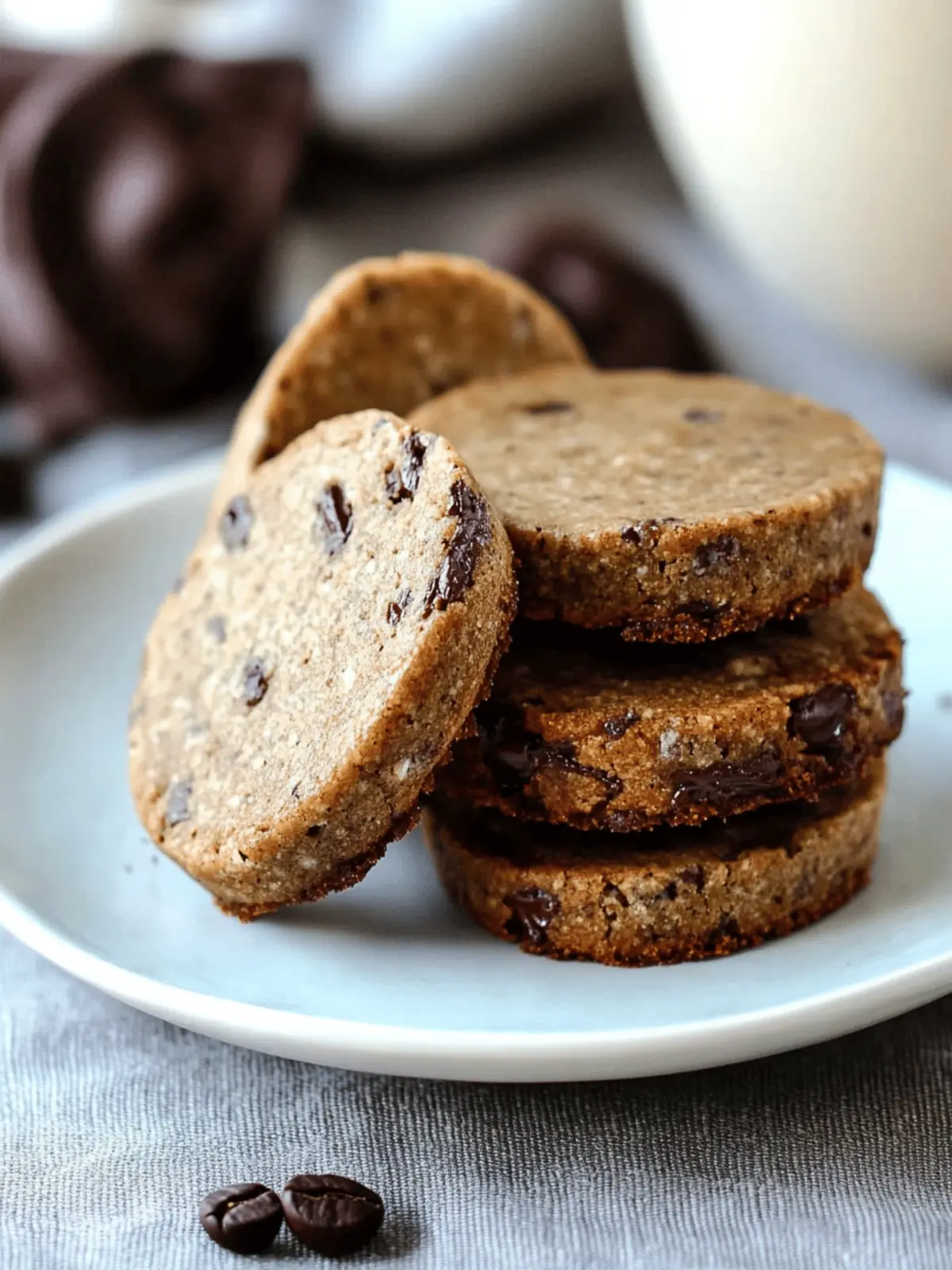 Espresso Chocolate Sablés Cookies