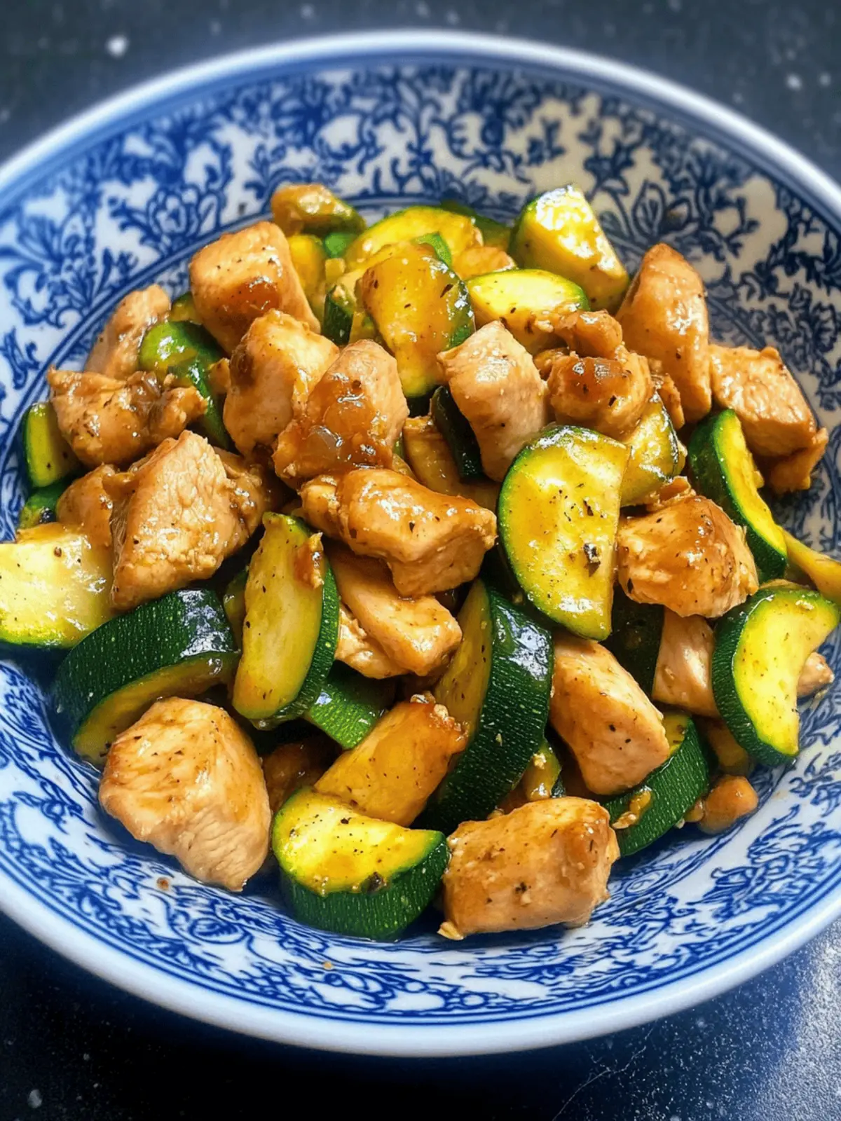 Chicken Zucchini Stir Fry