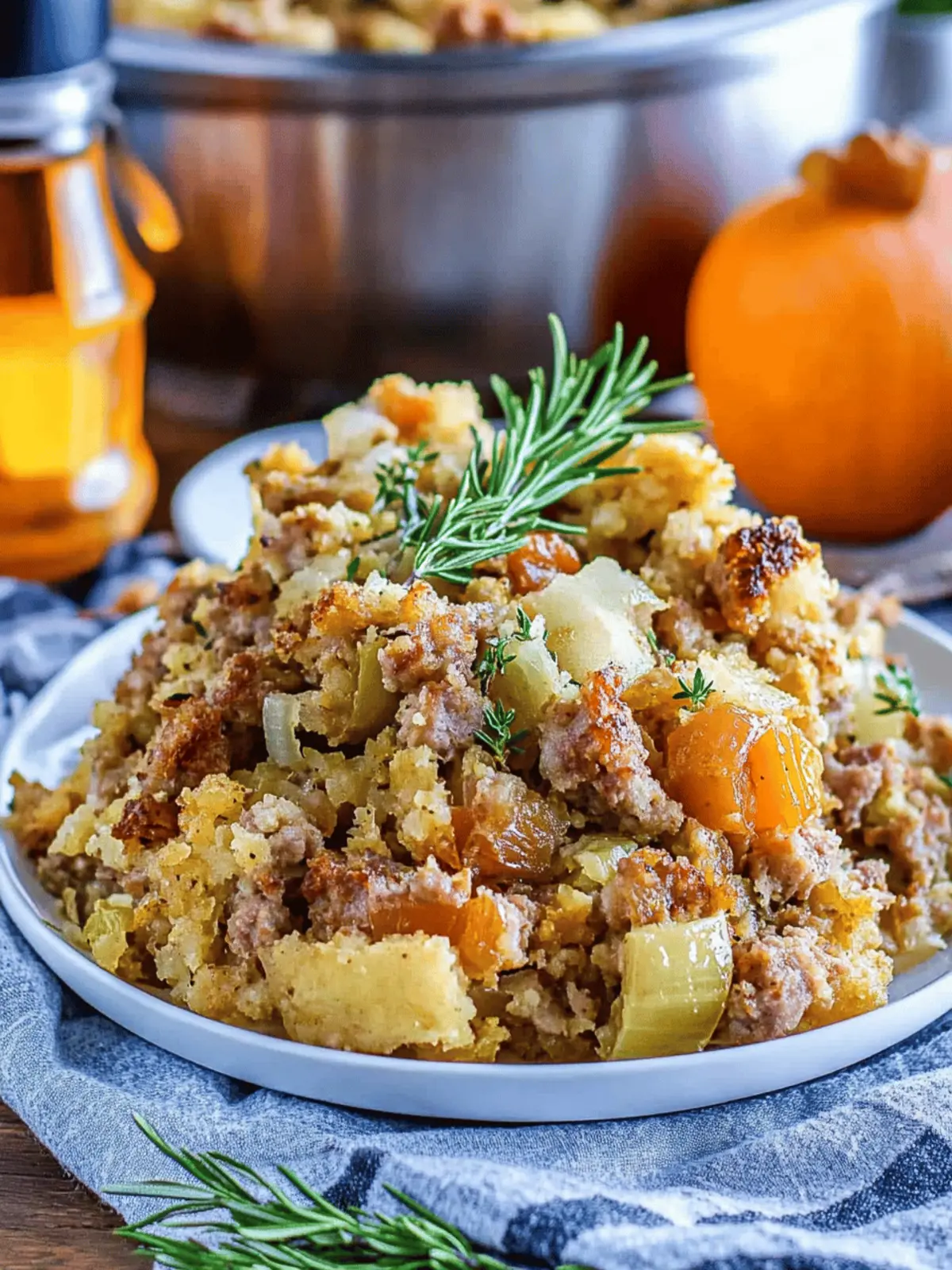 Slow Cooker Sausage Stuffing