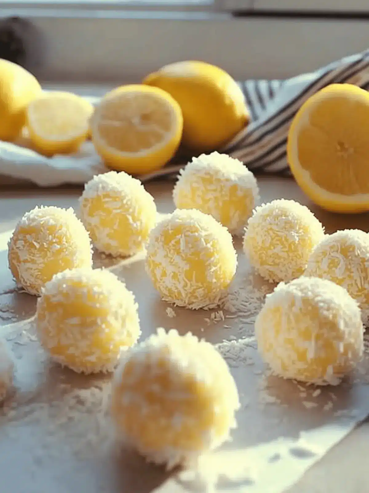 Lemon Coconut Protein Power Balls