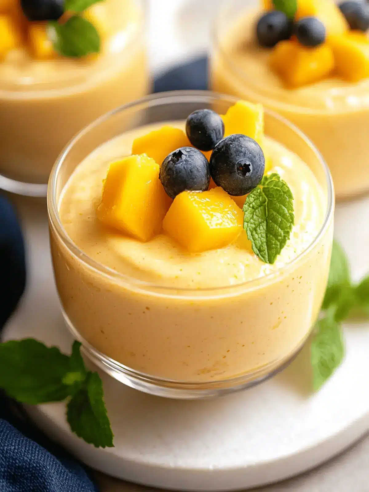 Creamy Mango Mousse (No Gelatin)