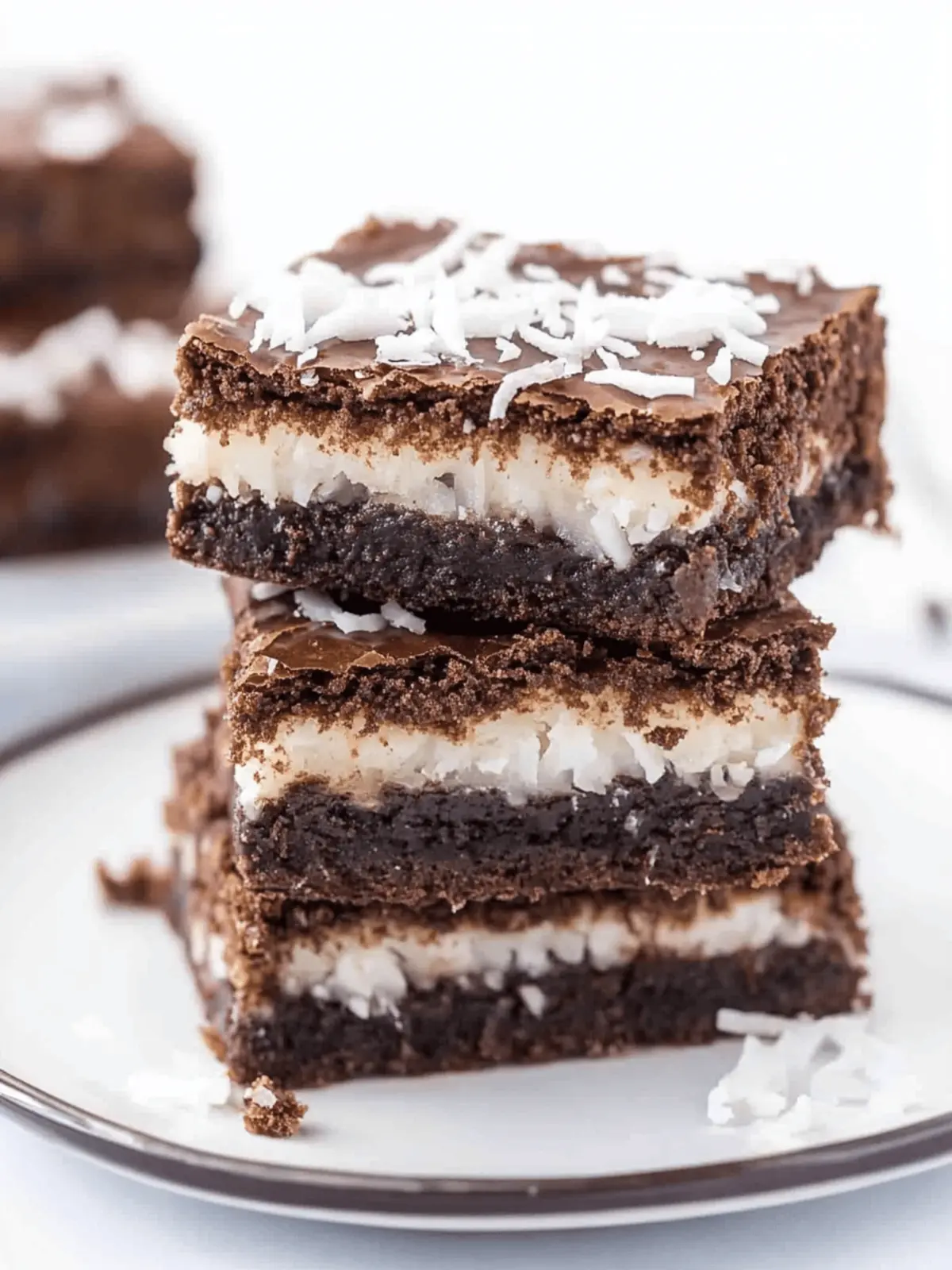 Decadent Coconut Brownies: A Sweet Escape From Fast Food 4 Coconut Brownies