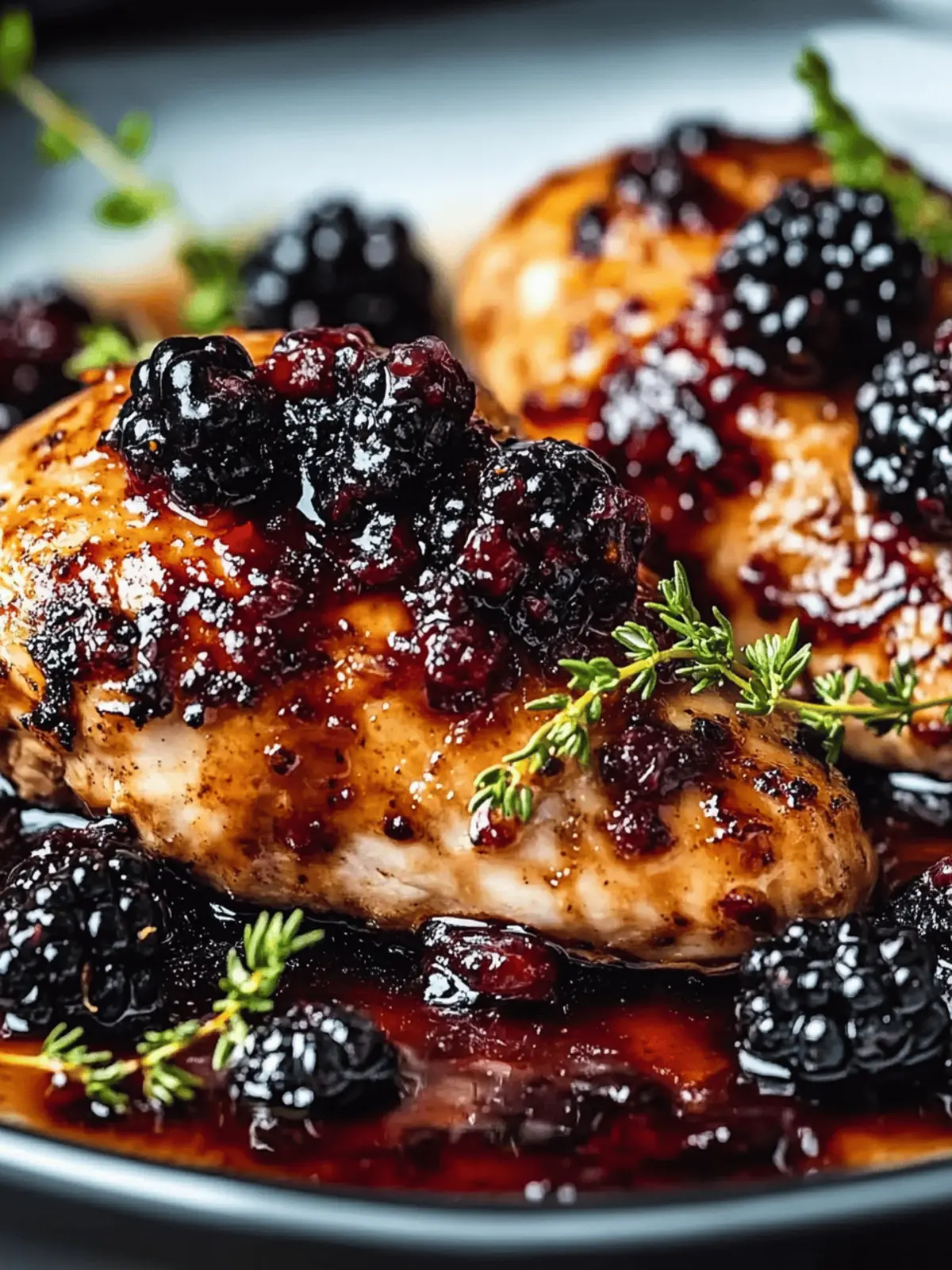 Bourbon Blackberry Chicken