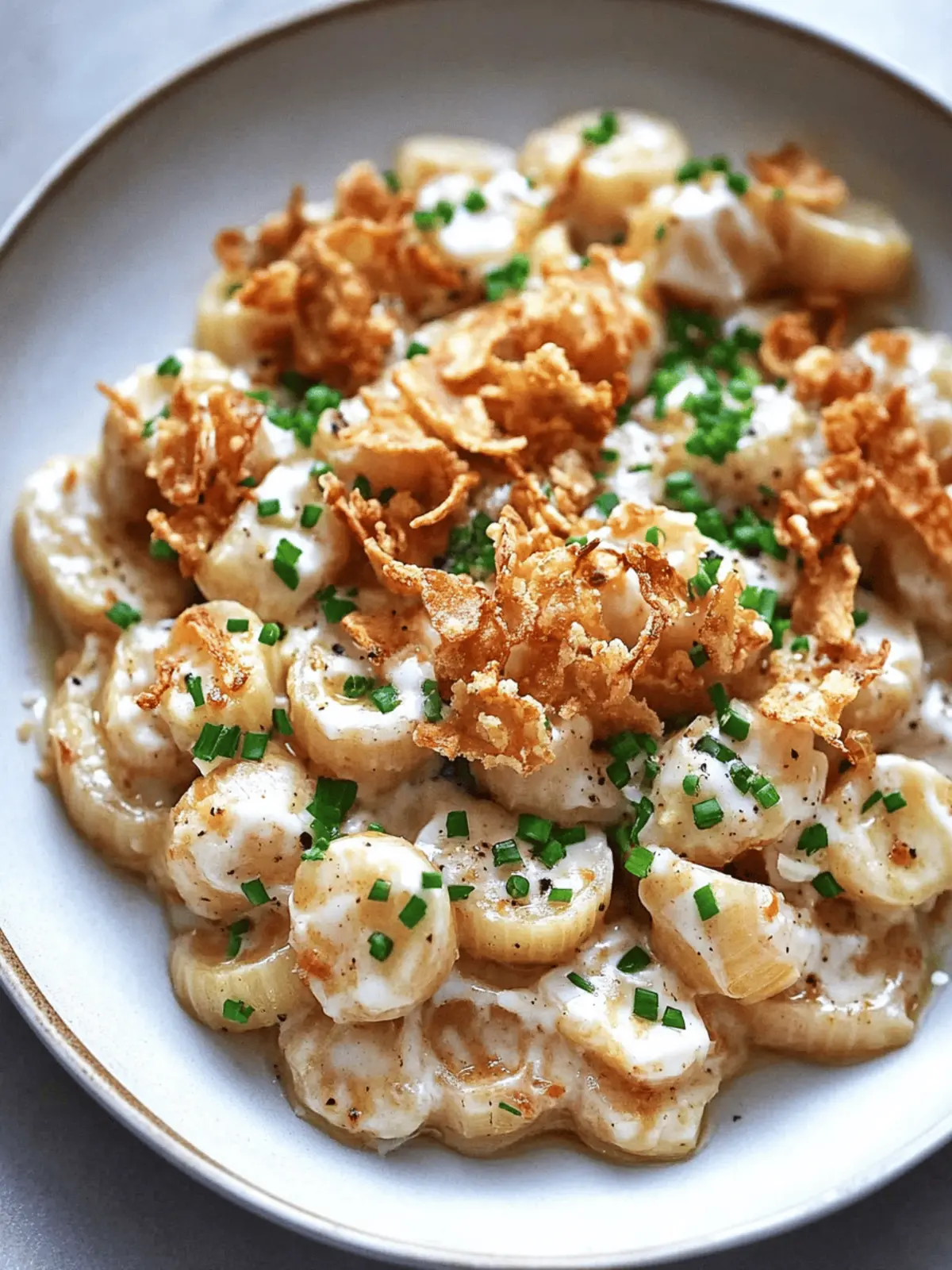 Brown Butter Miso & Roasted Garlic Radiatori with Crispy Shallots