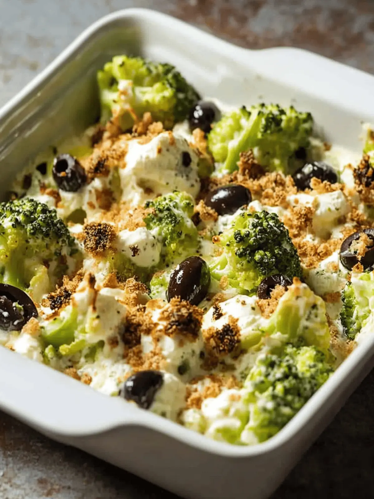 Baked Romanesco Broccoli With Mozzarella and Olives Bliss 5 Baked Romanesco Broccoli With Mozzarella and Olives