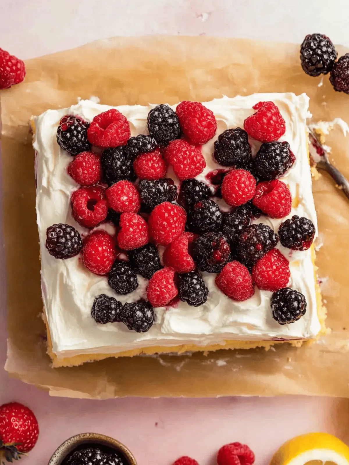 Lemon Berry Mascarpone Cake to Brighten Your Day 3 Lemon Berry Mascarpone Cake
