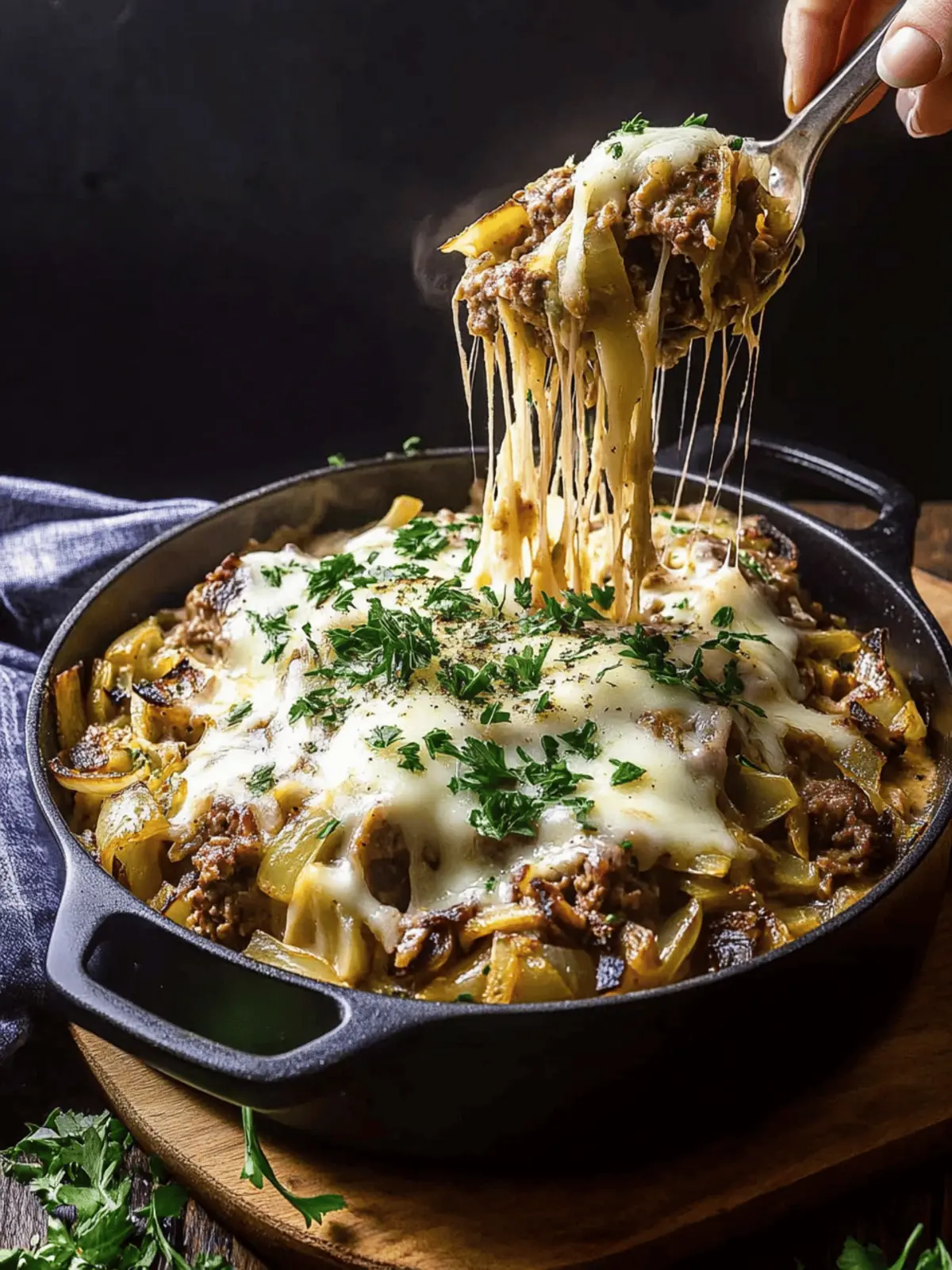 French Onion Beef Stroganoff