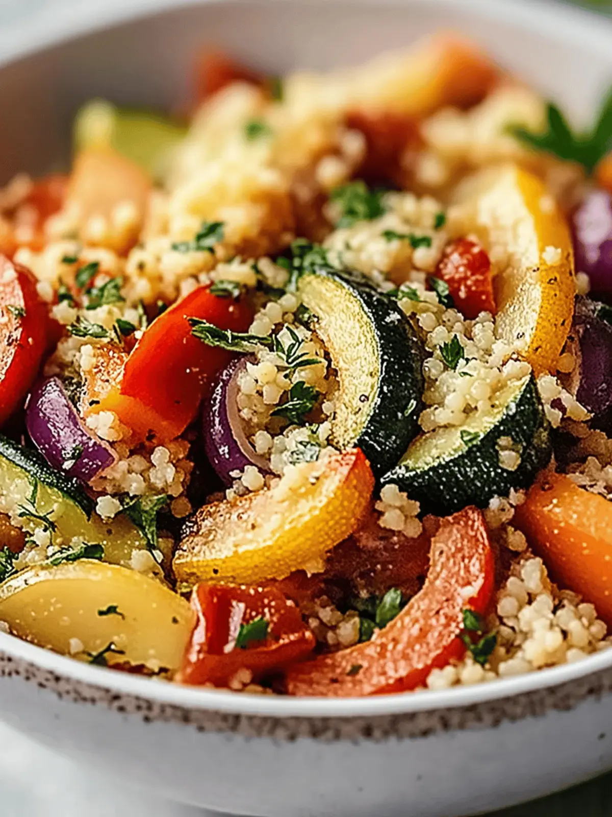 Vibrant Roasted Vegetable Couscous Bowl for Your Happy Table 5 Vibrant Roasted Vegetable Couscous Bowl