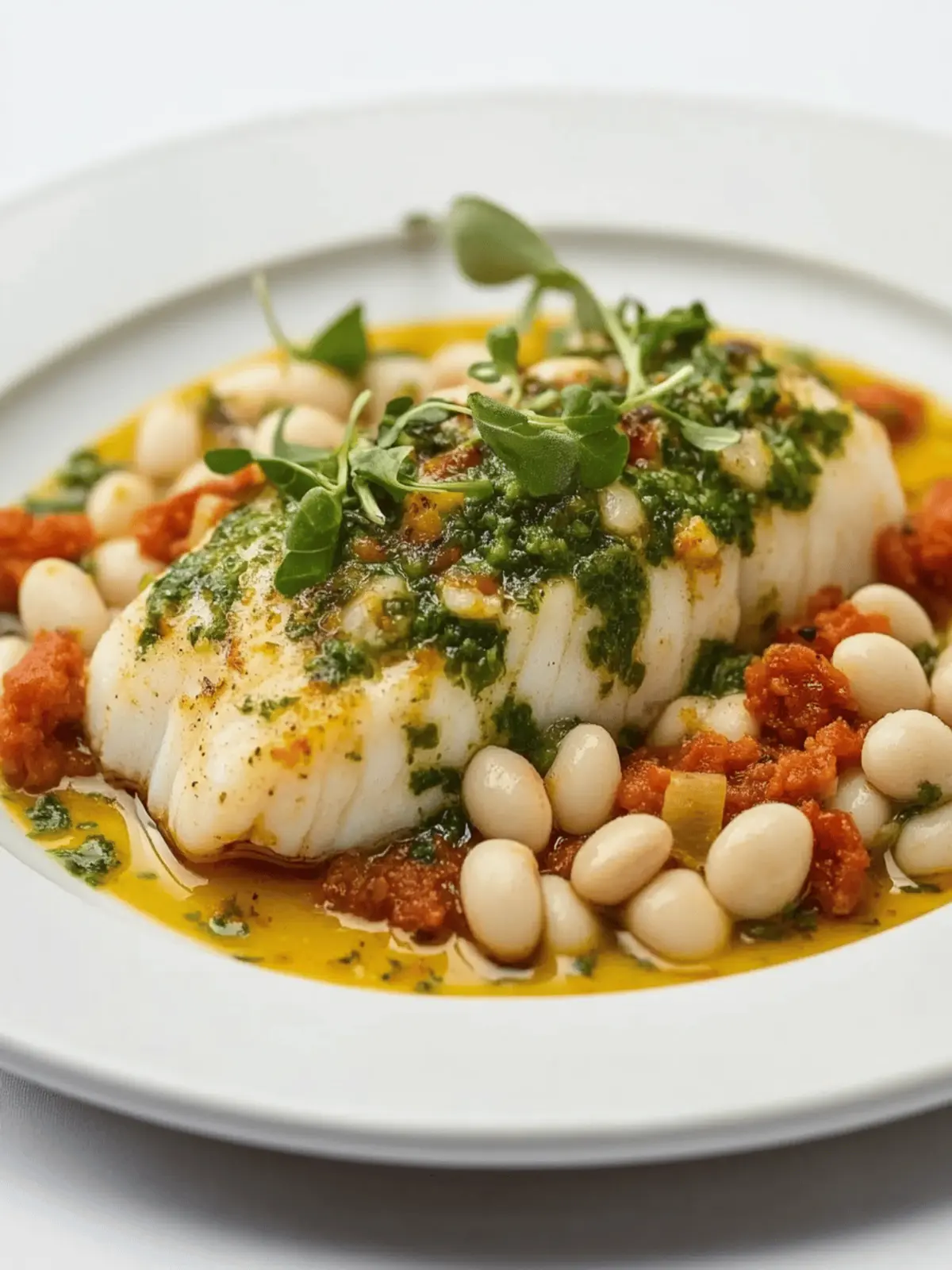 Cod With Chorizo And White Beans