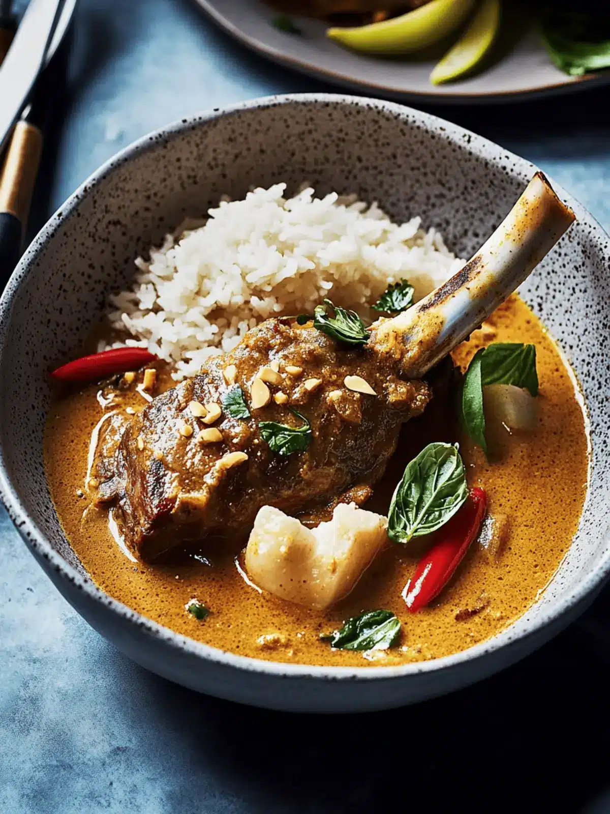 Slow Cooker Massaman Lamb Shanks