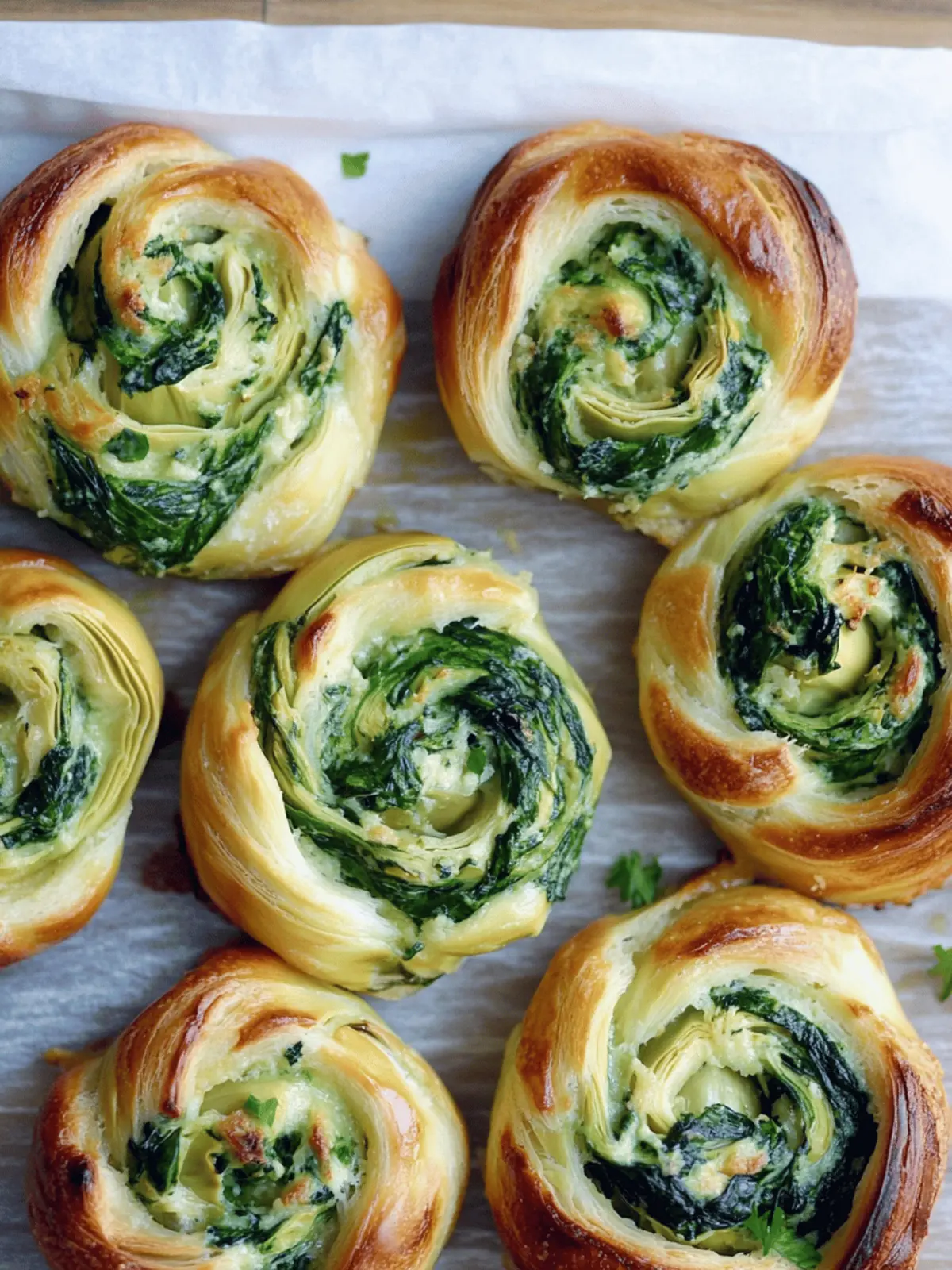 Delicious Spinach Artichoke Swirls for Irresistible Snacking 2 Spinach Artichoke Swirls
