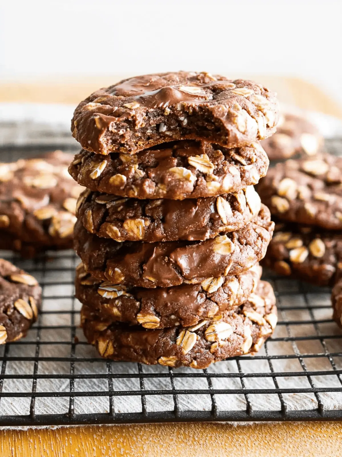 No Bake Chocolate Oatmeal Cookies (Healthy)