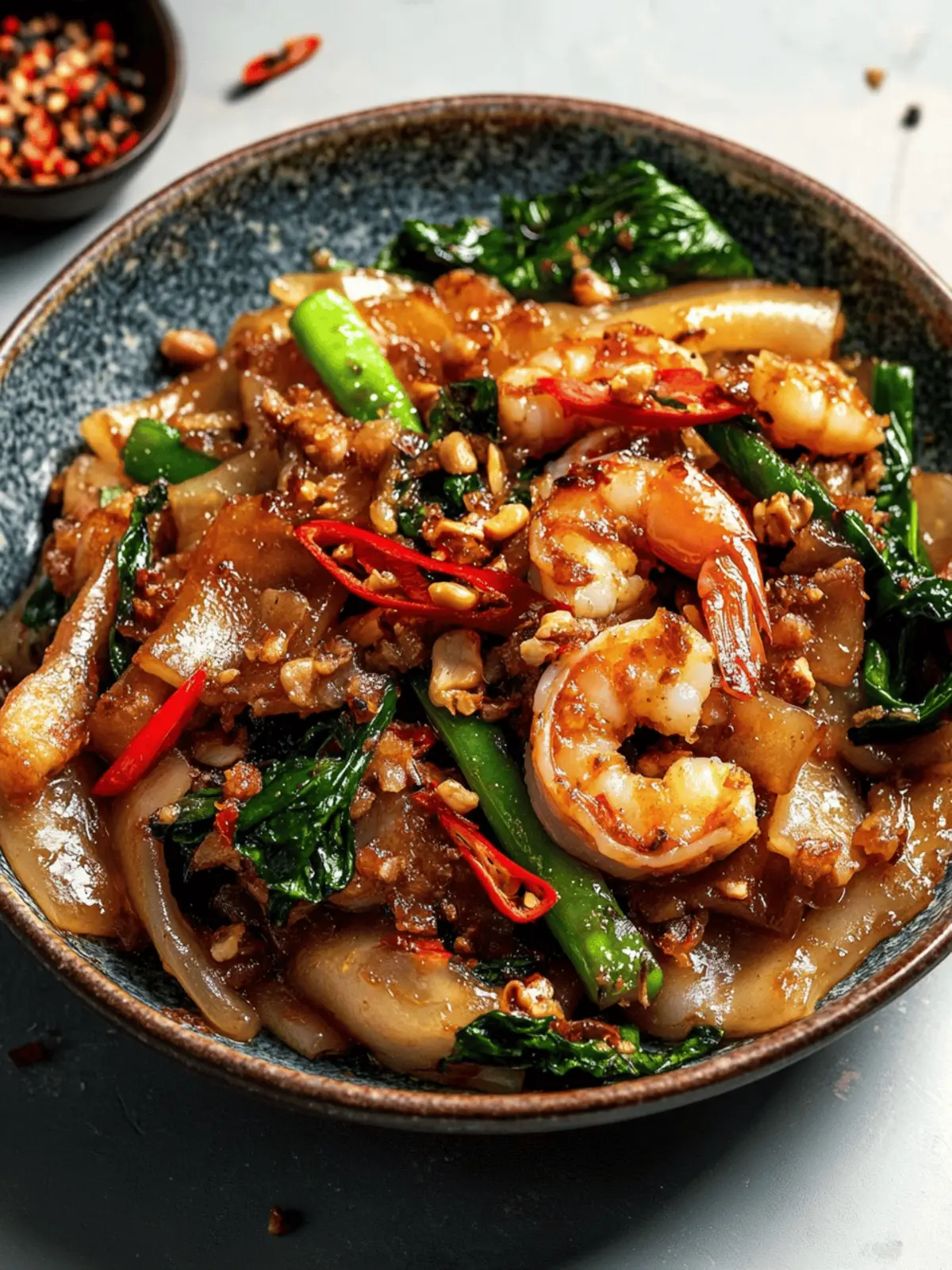 Garlic Prawn Pad See Ew