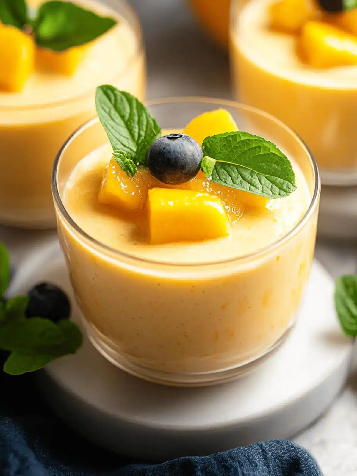 Creamy Mango Mousse (No Gelatin)