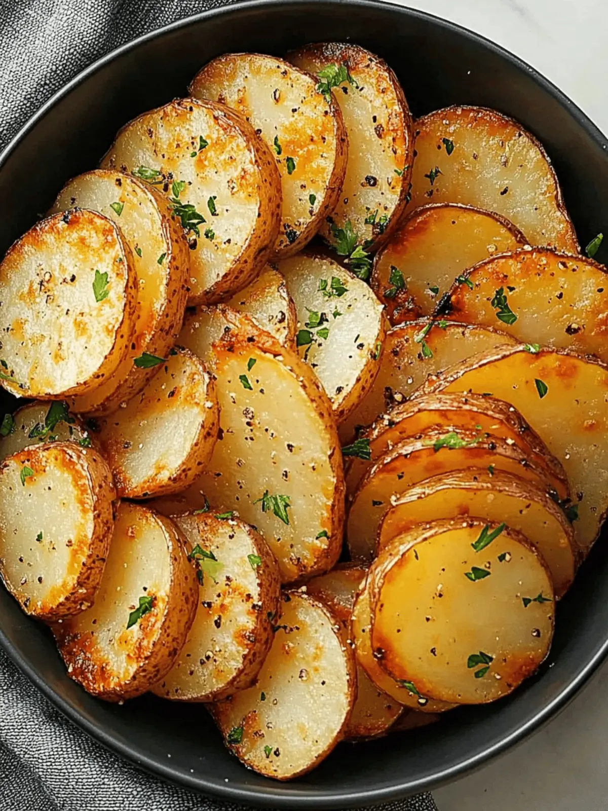 Air Fryer Sliced Potatoes
