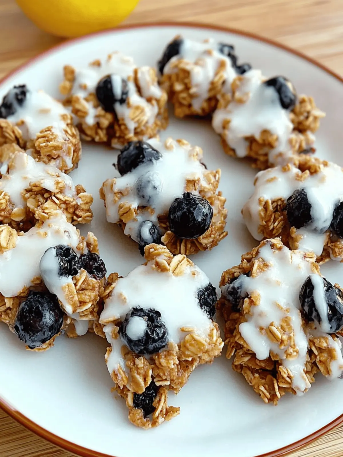Lemon Blueberry Granola Clusters