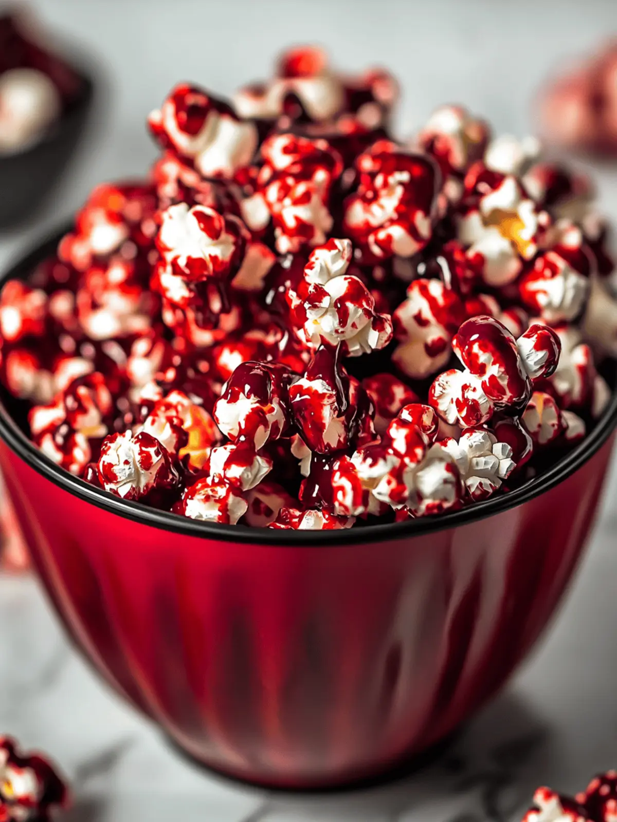 Bloody Red Velvet Popcorn