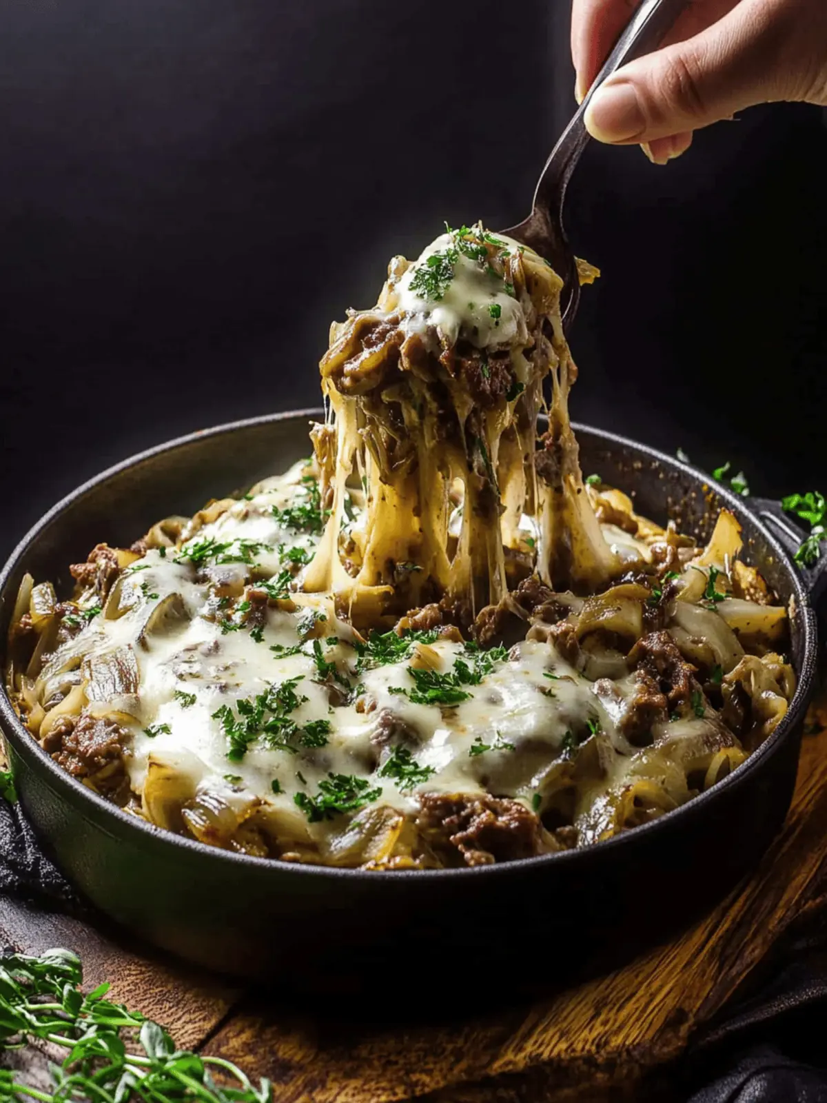 French Onion Beef Stroganoff