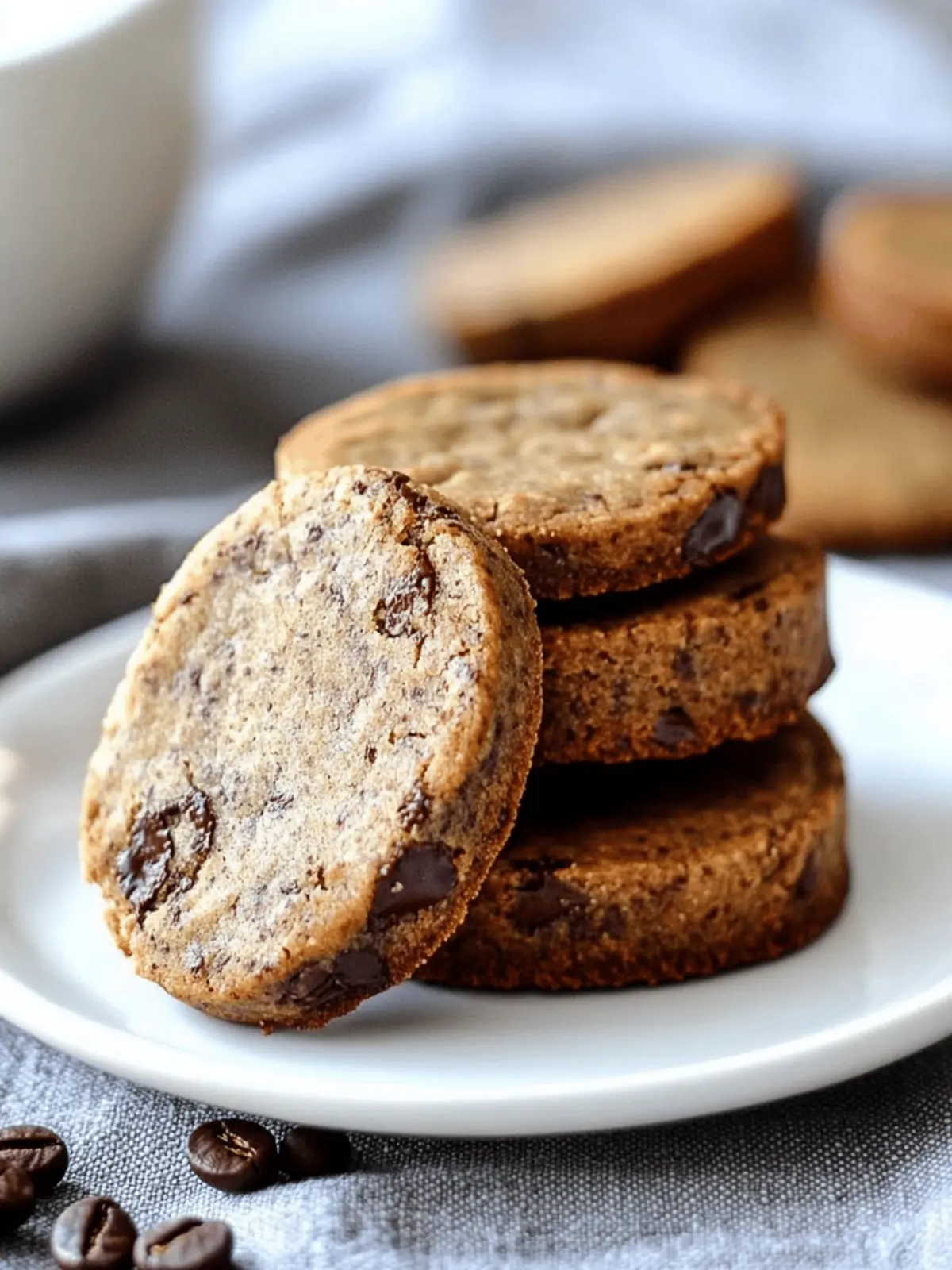 Espresso Chocolate Sablés Cookies