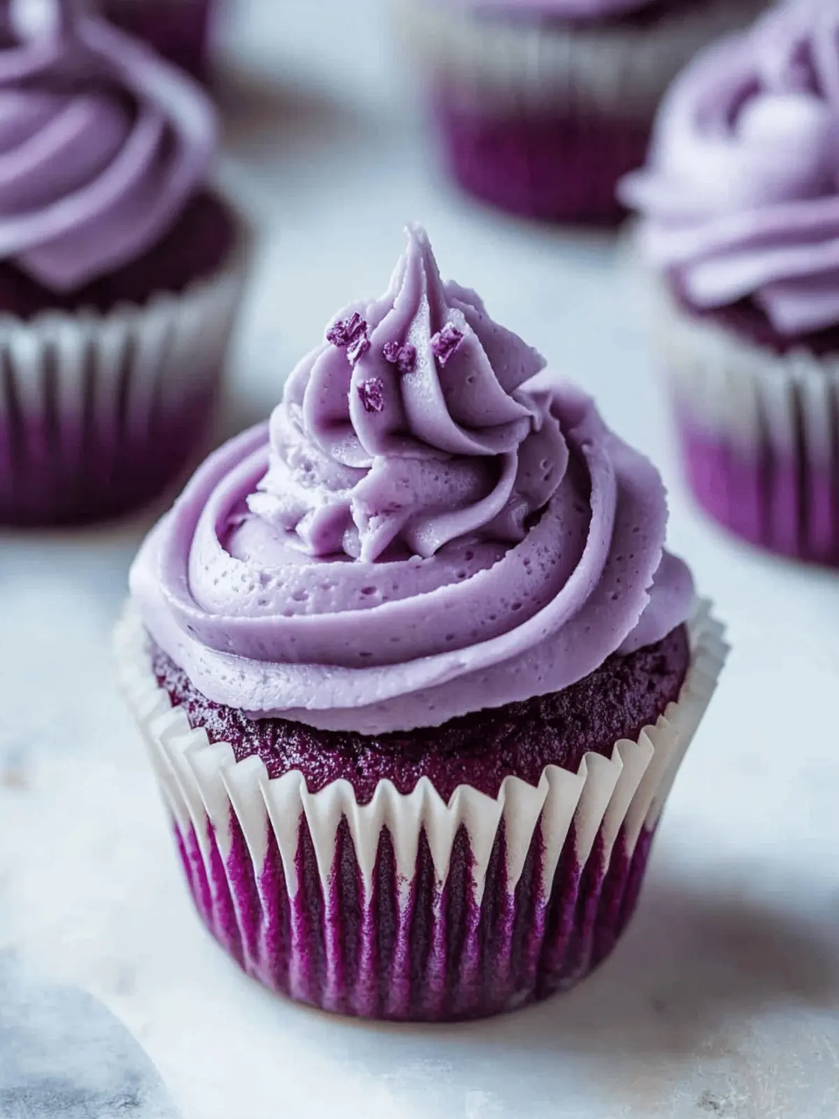 Irresistible Ube Buttercream Frosted Cupcakes You’ll Love 2 Ube Buttercream Frosted Cupcakes