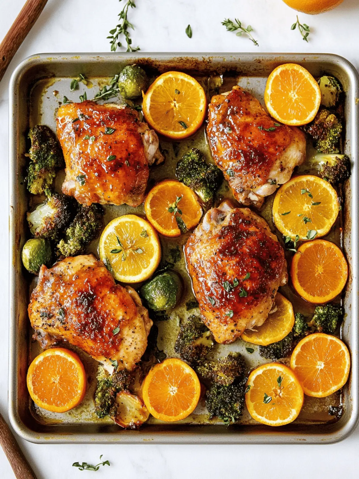 Easy Sheet Pan Citrus-Glazed Chicken for Effortless Delights 2 Sheet Pan Citrus-Glazed Chicken