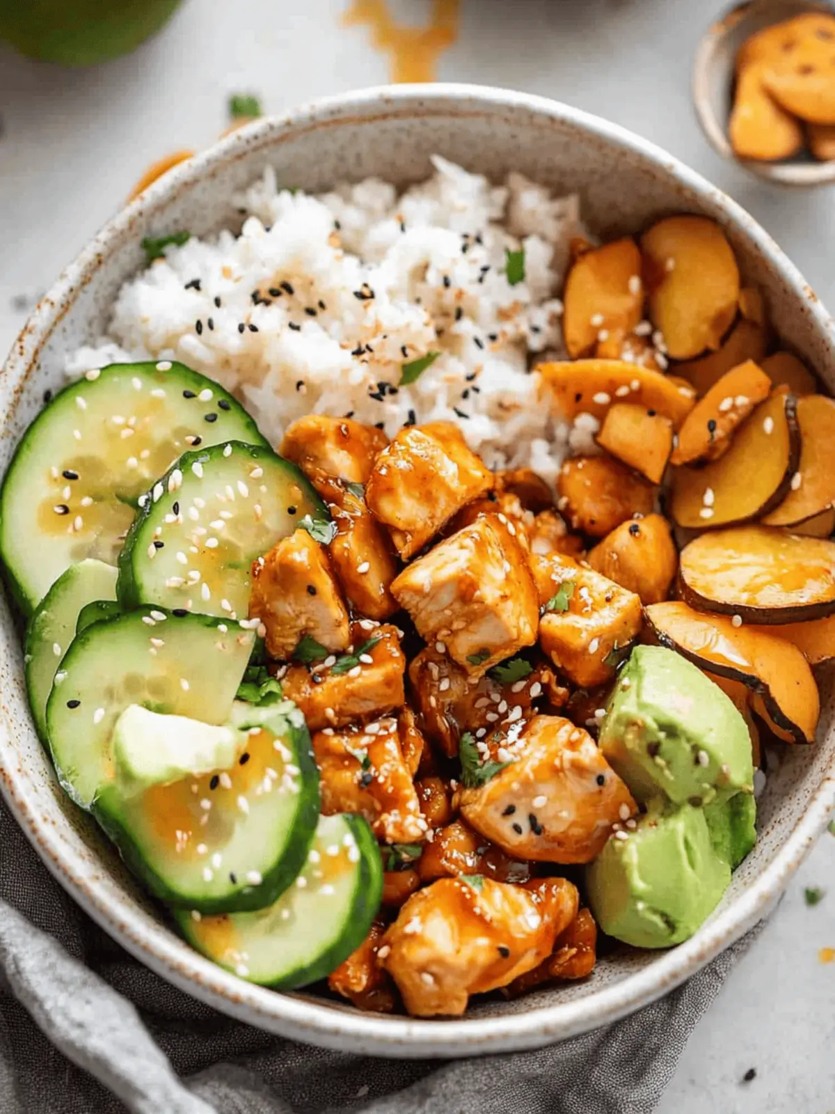 Hot Honey Chicken Bowls