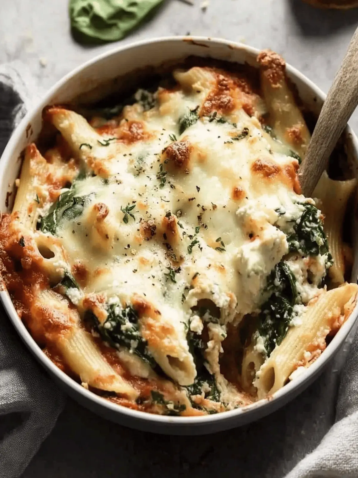 Spinach & Ricotta Pasta Bake