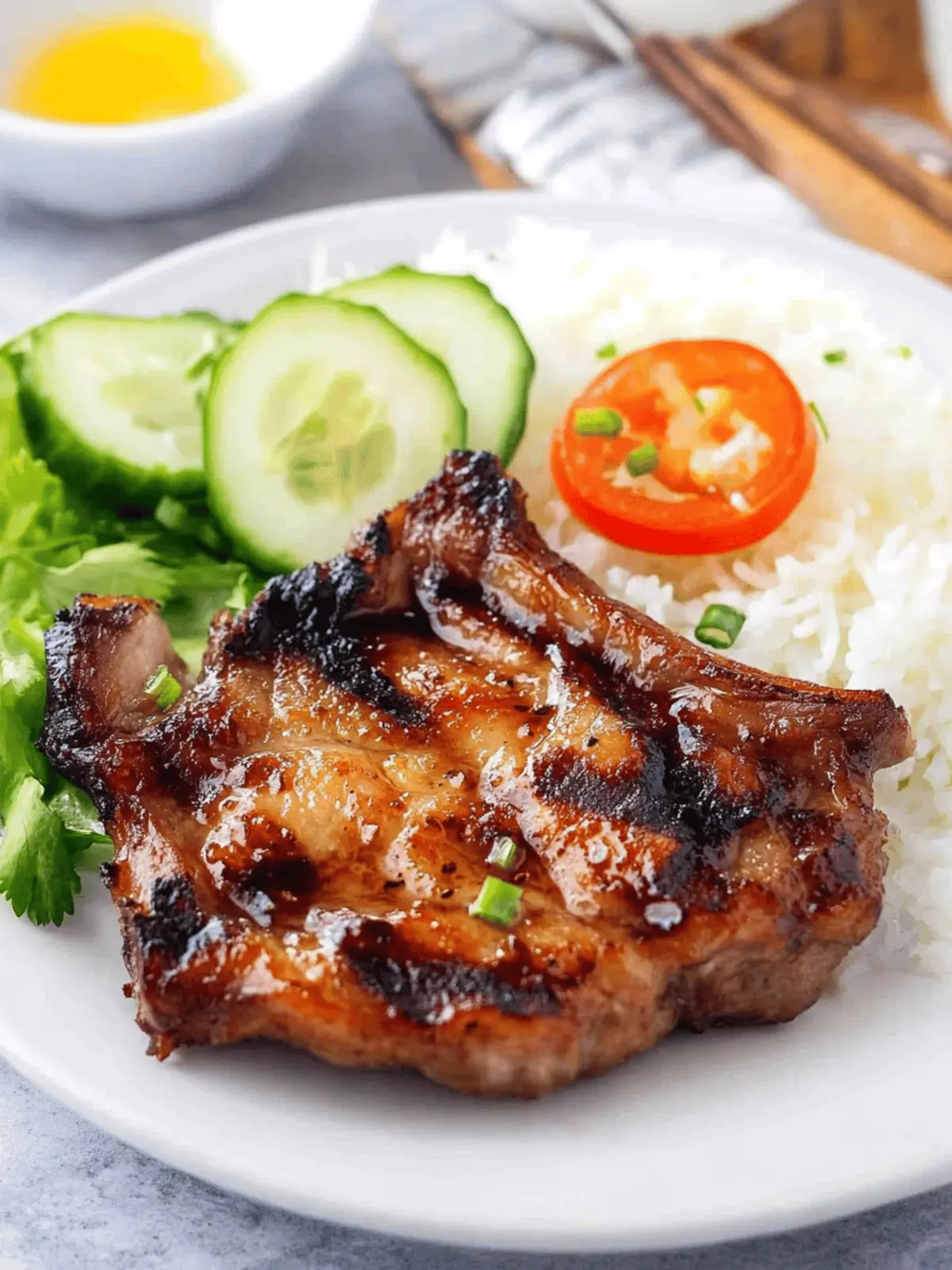 Vietnamese Lemongrass Pork Chop
