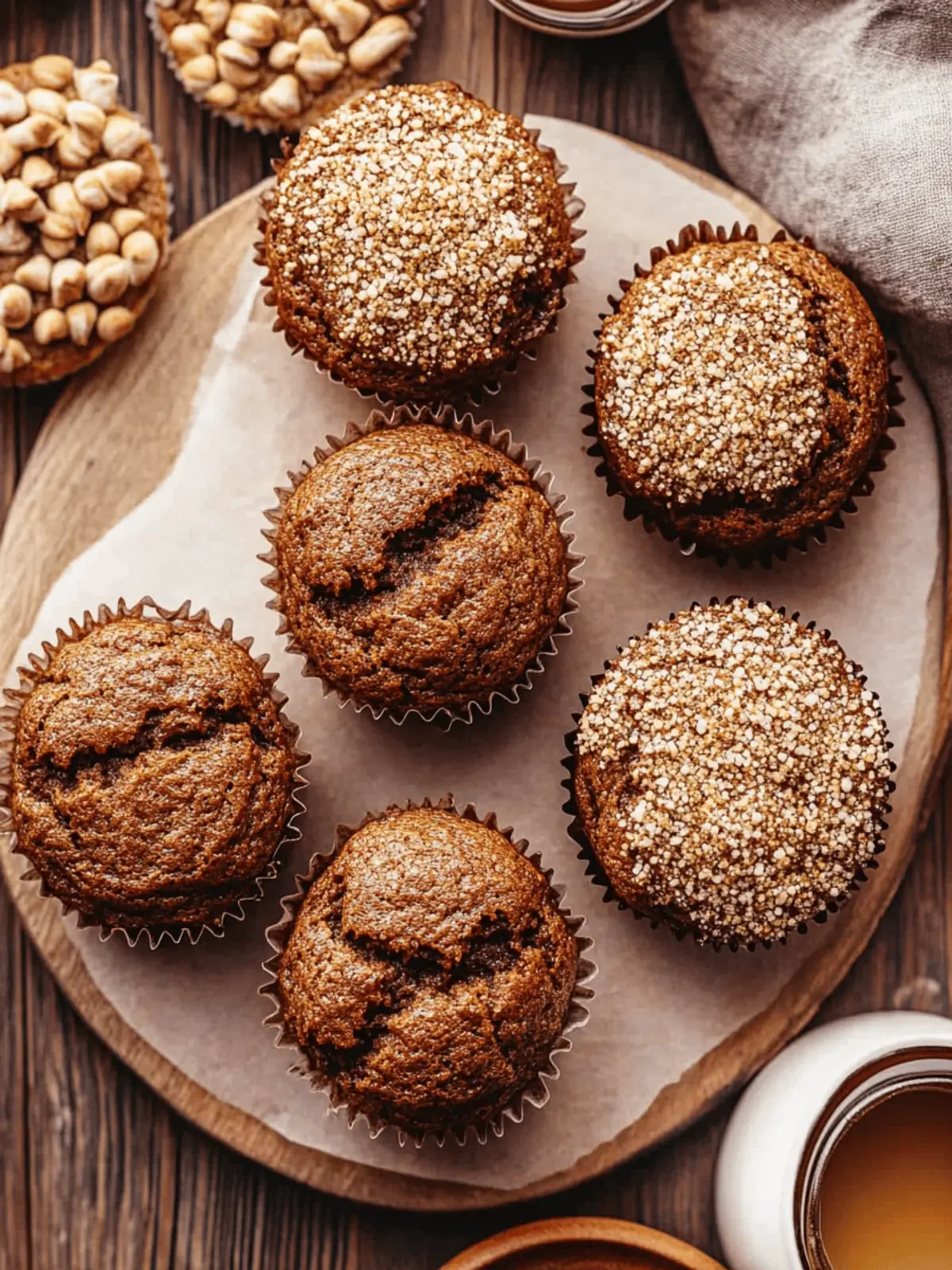 Spiced Molasses Gingerbread Muffins