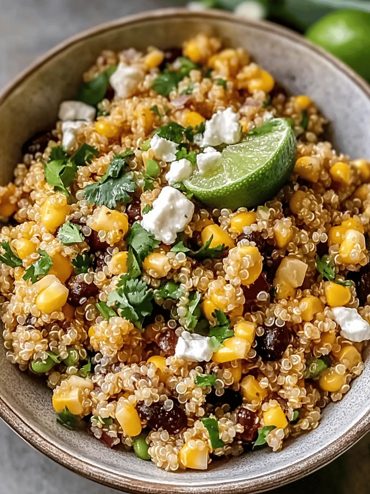 Mexican Street Corn Quinoa Salad