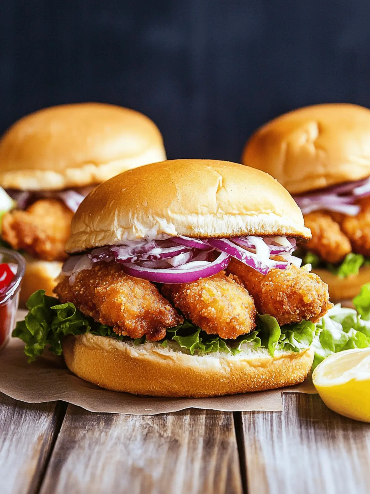 Fried Catfish Sandwiches
