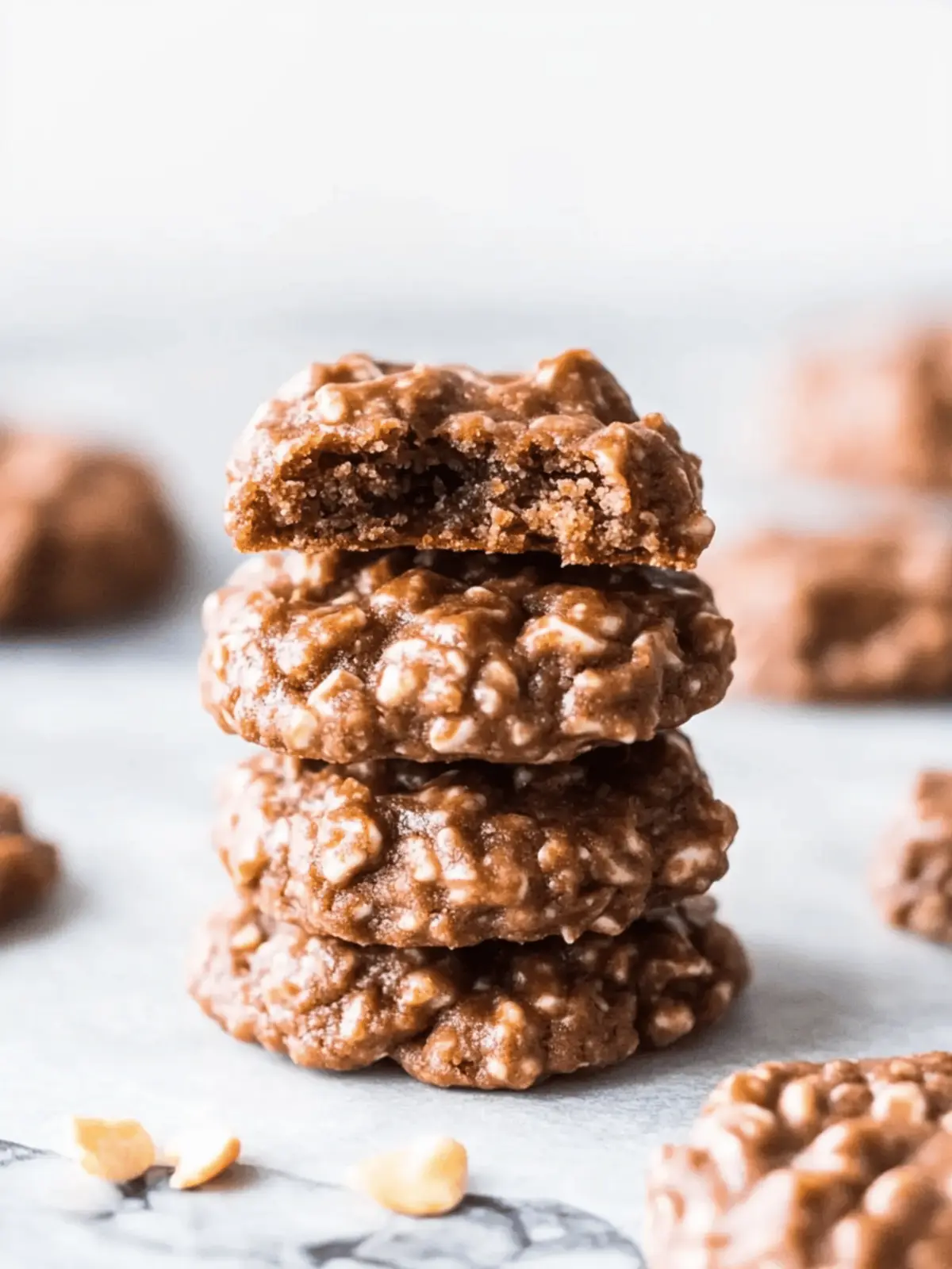 Decadent No Bake Cookies with Chocolate and Peanut Butter Bliss 5 No Bake Cookies