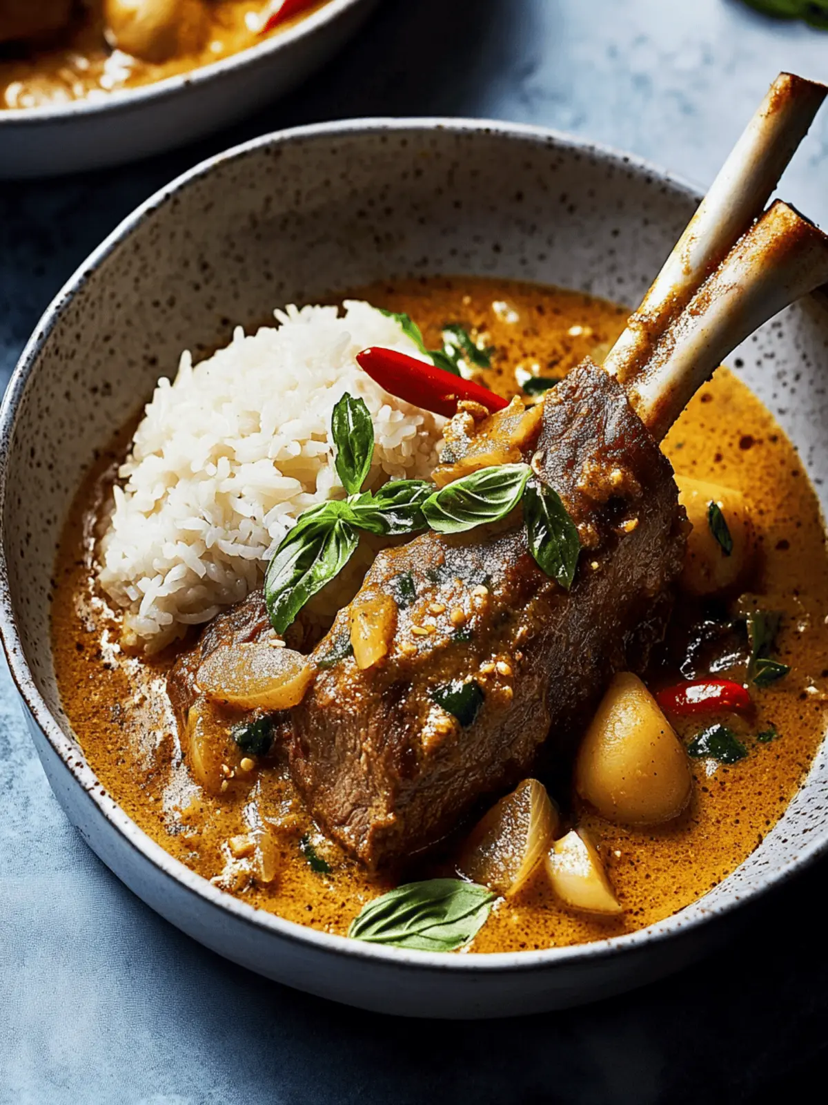 Slow Cooker Massaman Lamb Shanks