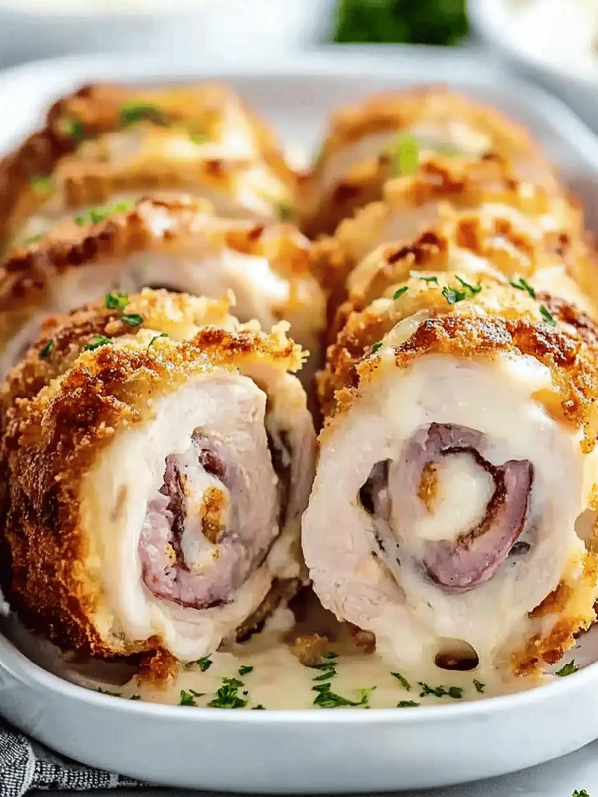 Stuffed Chicken Cordon Bleu Bake